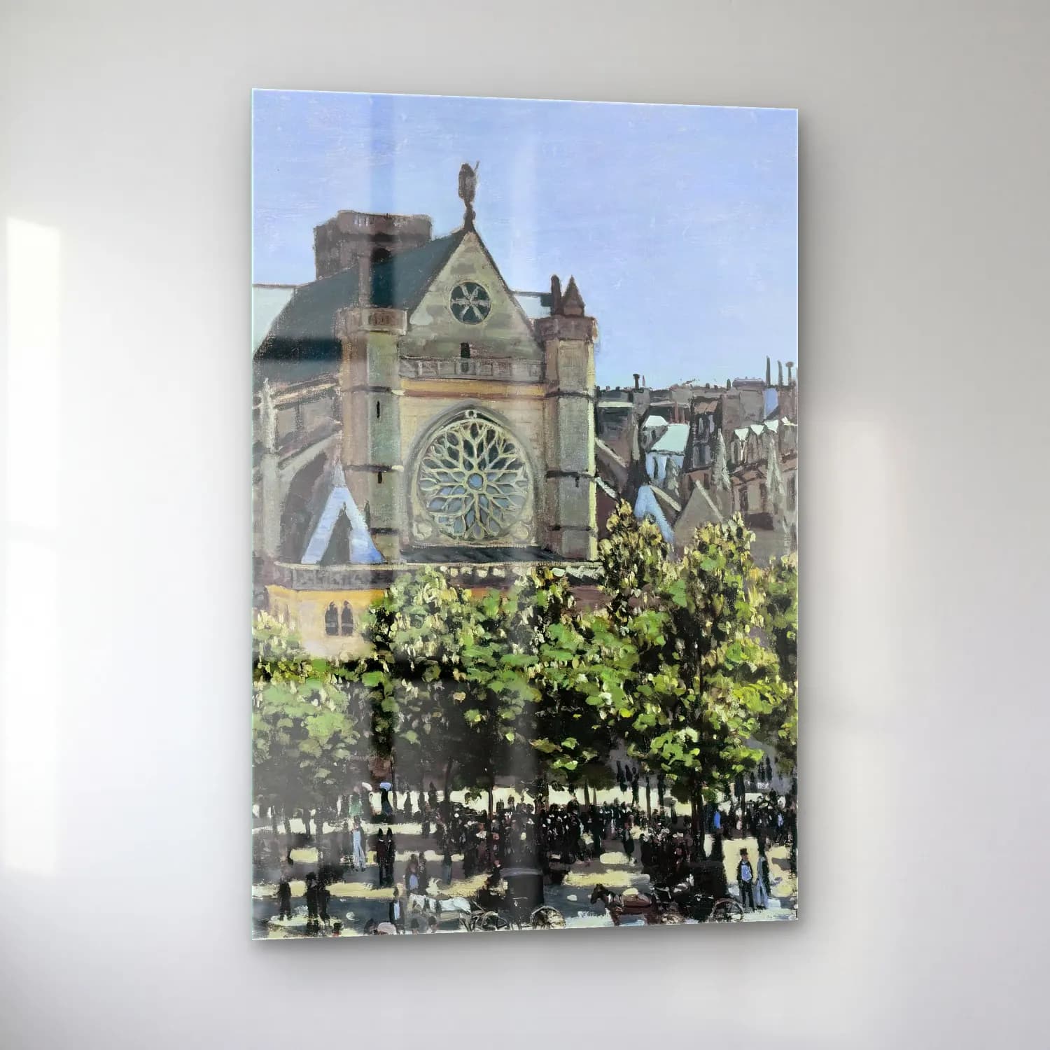 Claude Monet – St. Germain l’Auxerrois cam tablo — sol açıdan görünüm