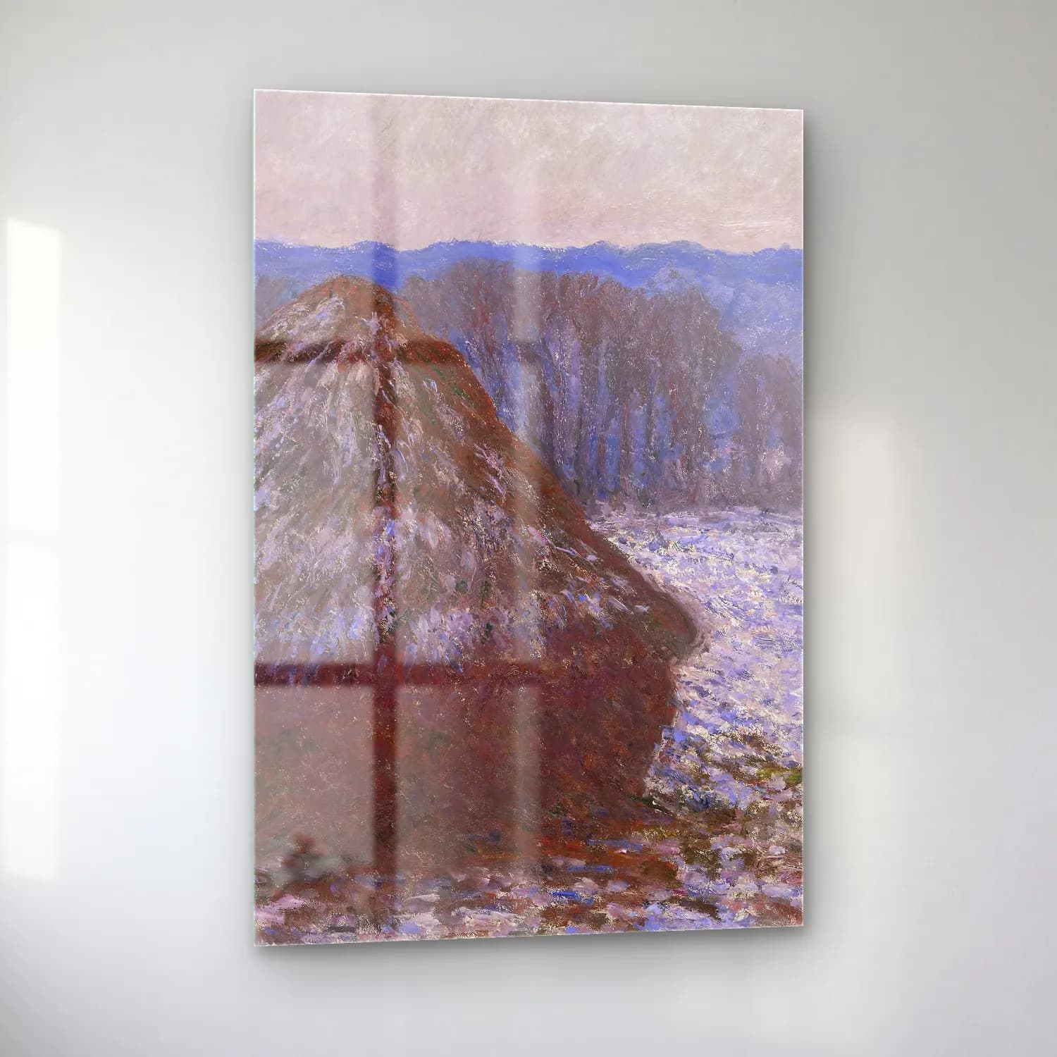 Claude Monet – Stack of Wheat cam tablo — sol açıdan görünüm