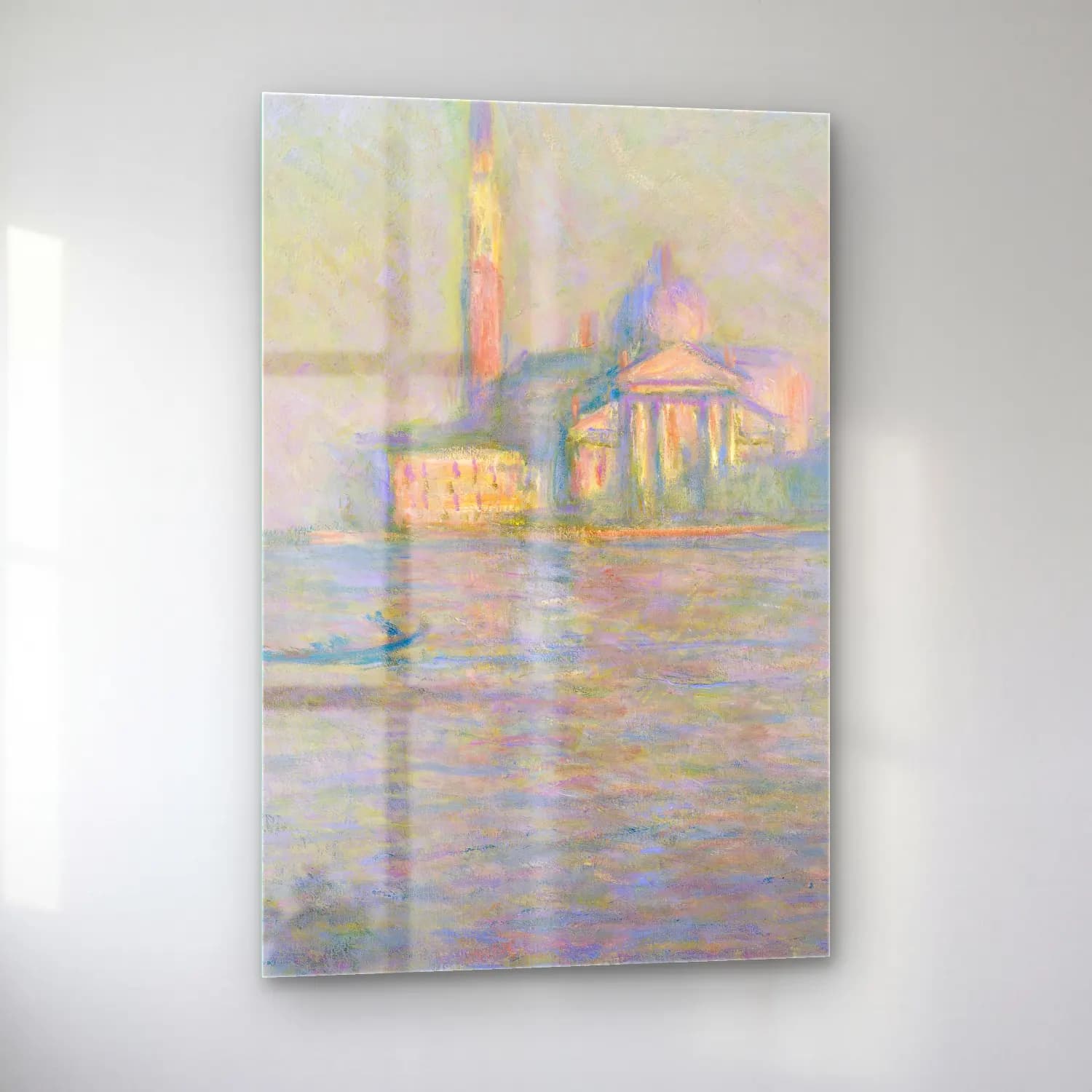 Claude Monet – The Church of San Giorgio Maggiore, Venice cam tablo — sol açıdan görünüm