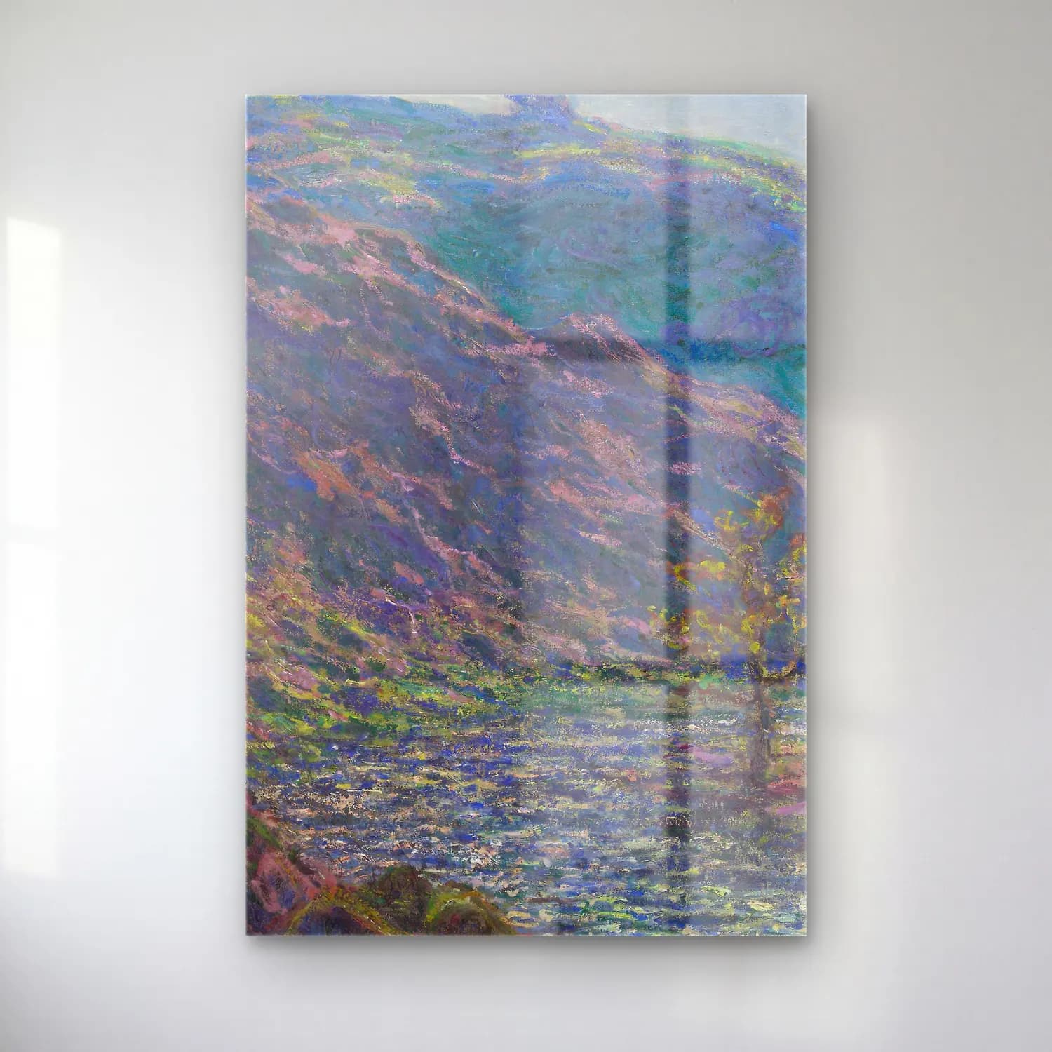 Claude Monet – The Petite Creuse River cam tablo — Claude Monet – The Petite Creuse River — empresyonist dağ manzarası