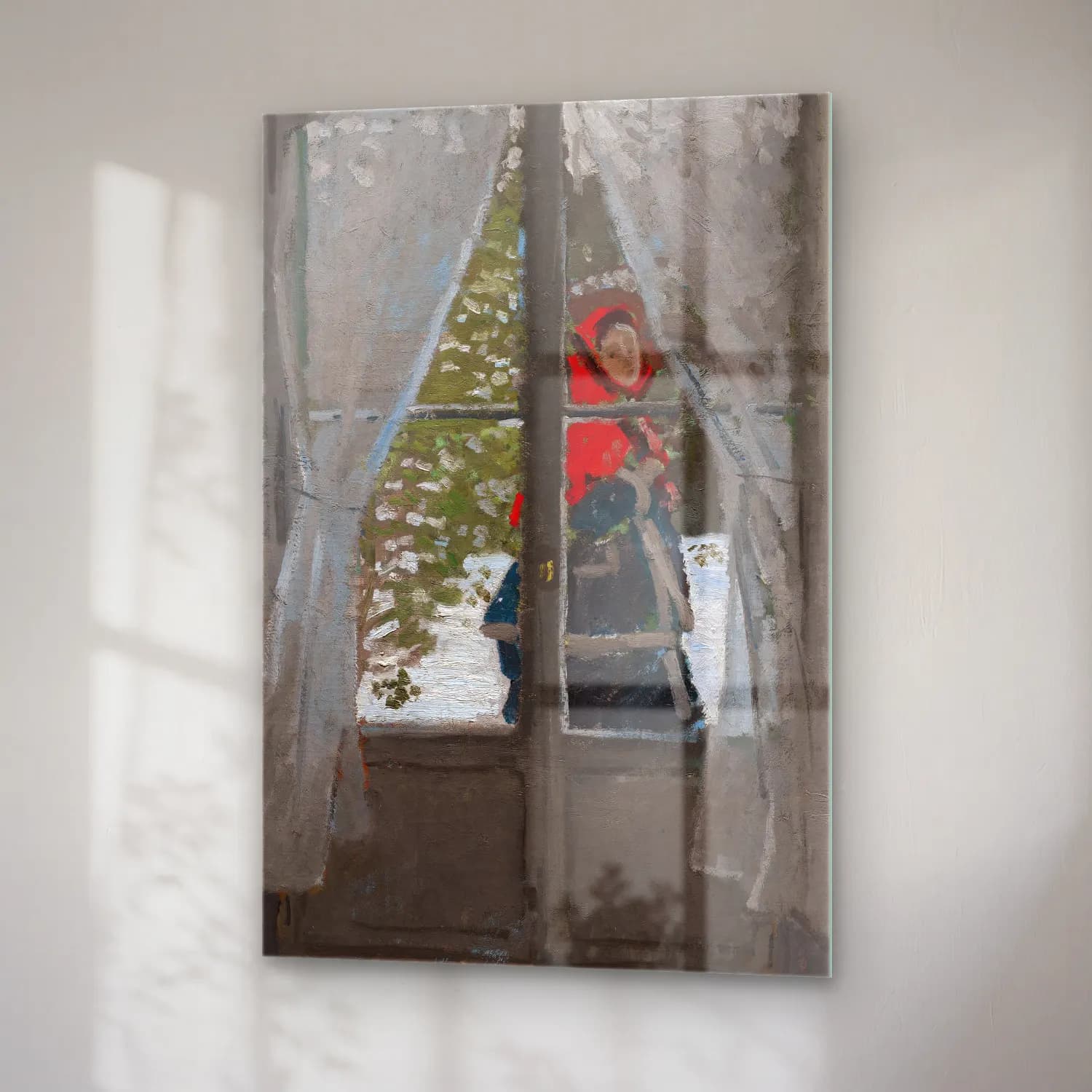Claude Monet – The Red Kerchief cam tablo — sağ açıdan görünüm