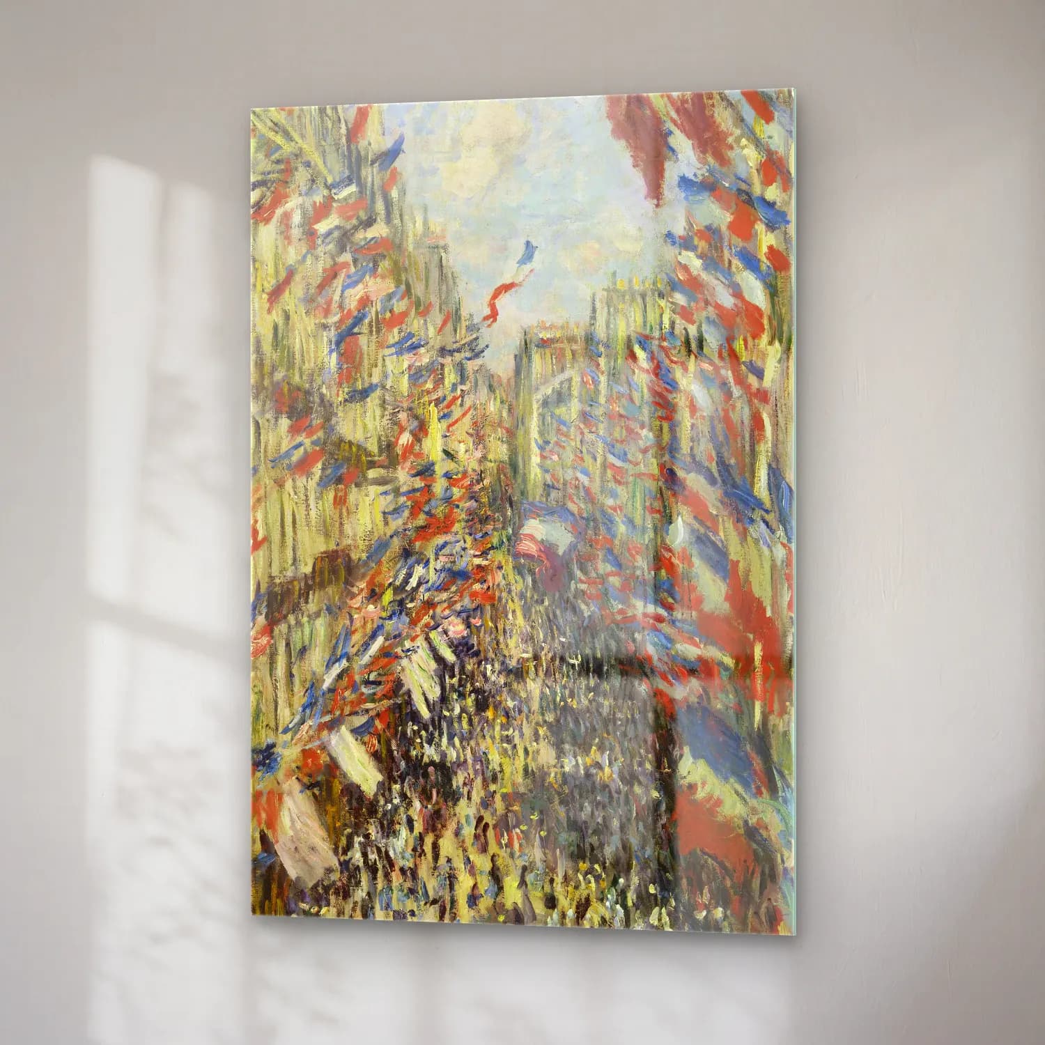 Claude Monet – The Rue Montorgueil in Paris. Celebration of June 30 cam tablo — sağ açıdan görünüm