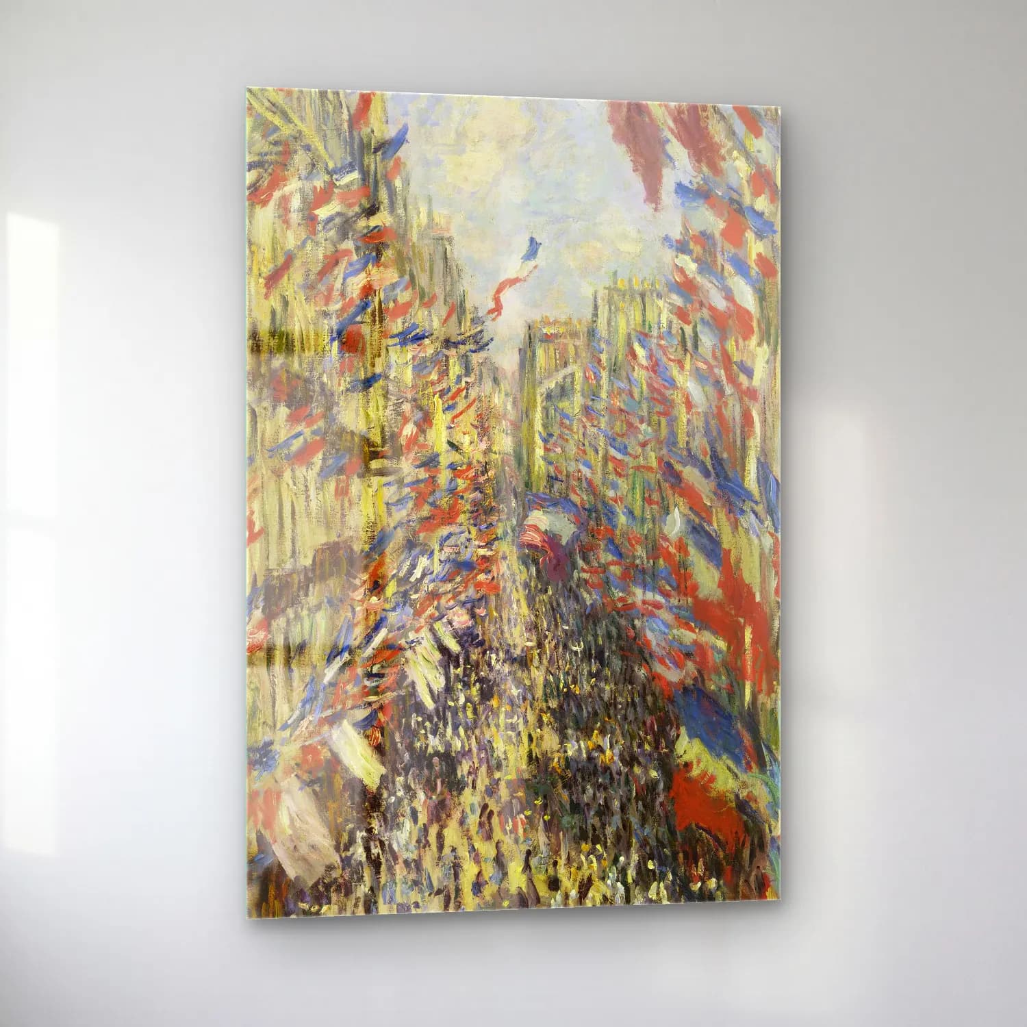 Claude Monet – The Rue Montorgueil in Paris. Celebration of June 30 cam tablo — sol açıdan görünüm