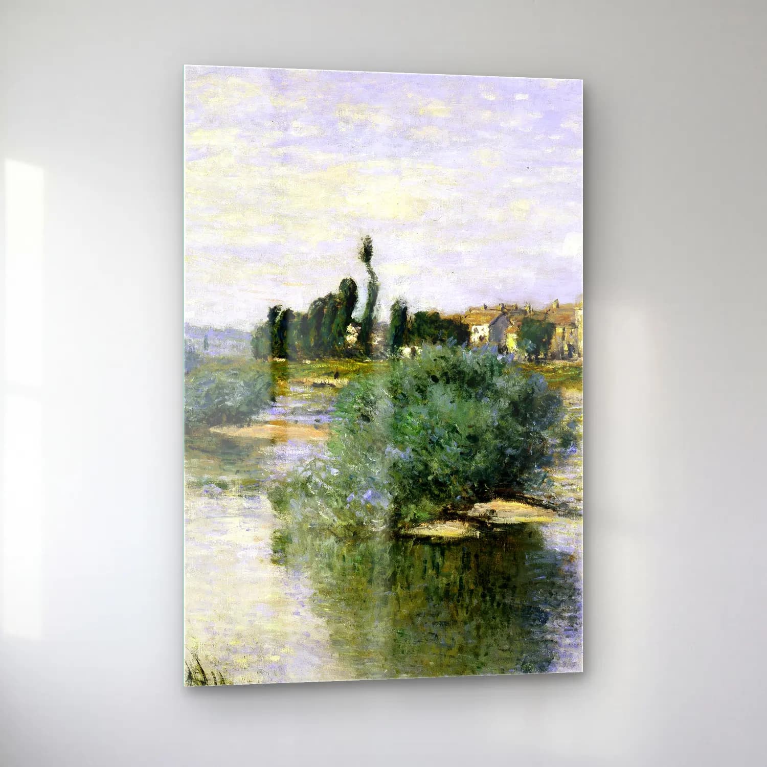 Claude Monet – The Seine at Lavacourt cam tablo — sol açıdan görünüm