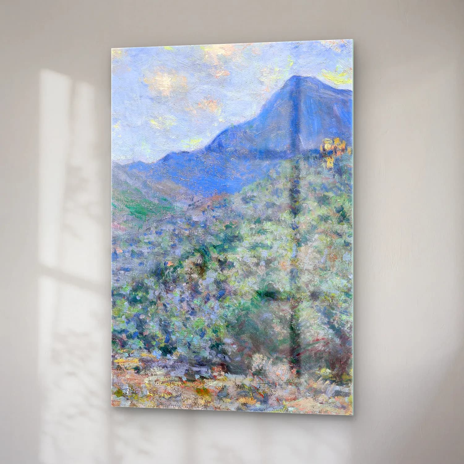 Claude Monet – Valle Buona, Near Bordighera cam tablo — sağ açıdan görünüm