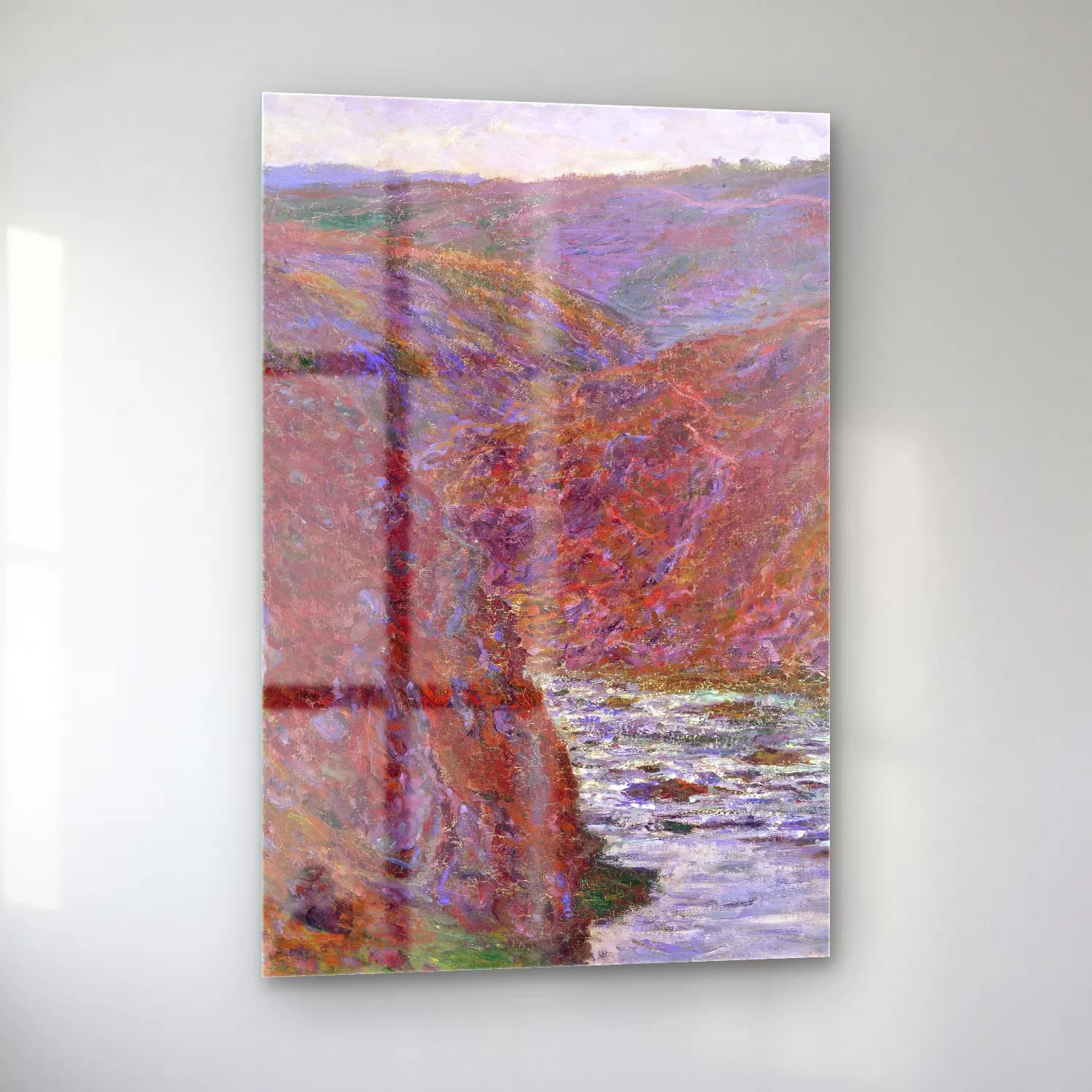 Claude Monet – Valley of the Creuse (Gray Day) cam tablo — sol açıdan görünüm