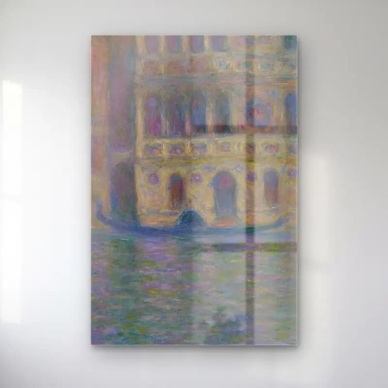 Claude Monet – Venice, Palazzo Dario cam tablo — Claude Monet – Venice, Palazzo Dario — empresyonist venedik kanalları