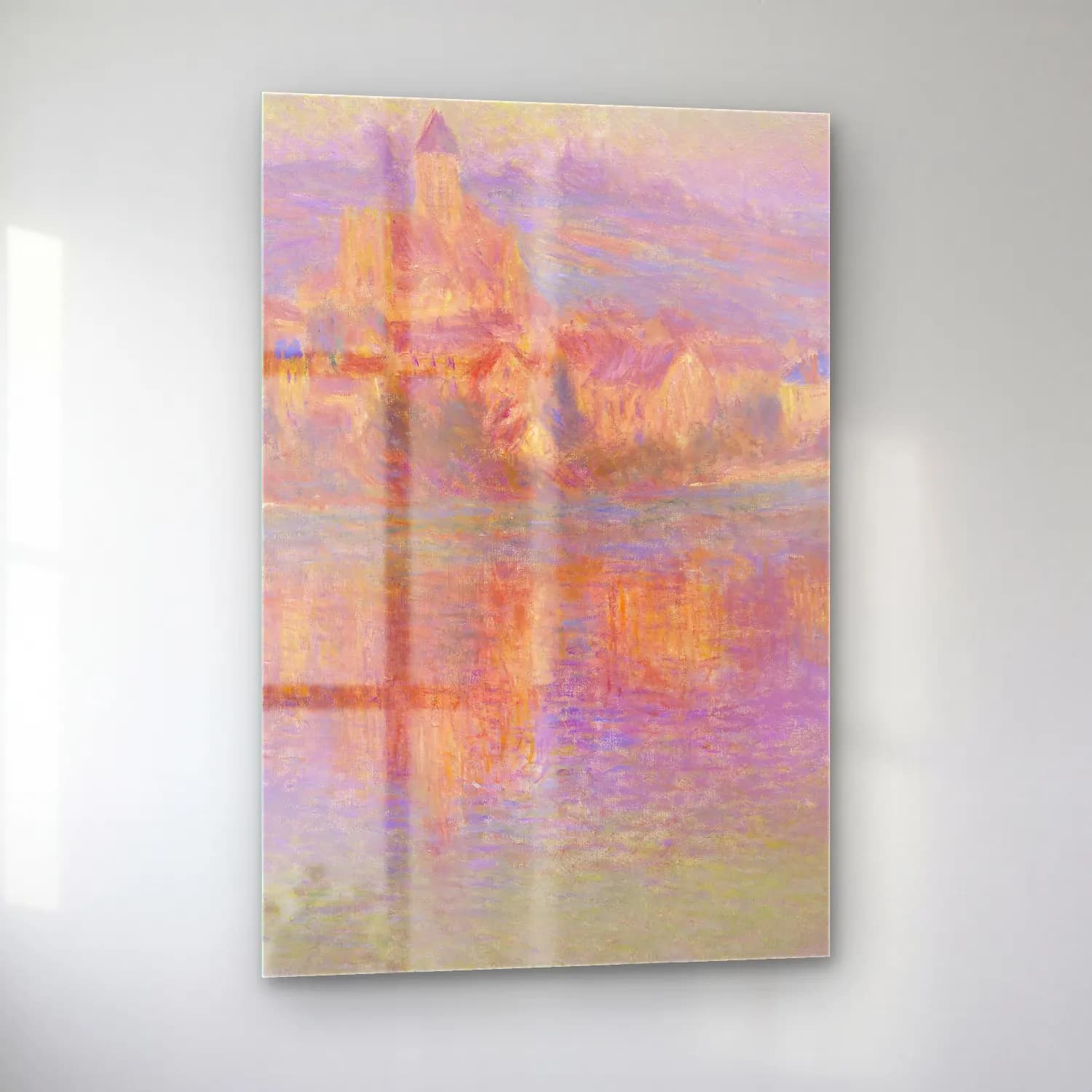 Claude Monet – Vétheuil cam tablo — sol açıdan görünüm