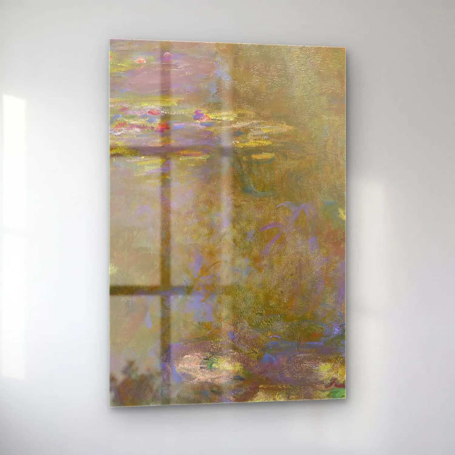 Claude Monet – Water Lily Pond cam tablo — sol açıdan görünüm