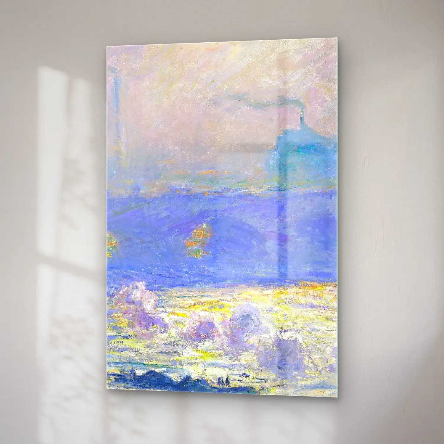 Claude Monet – Waterloo Bridge cam tablo — sağ açıdan görünüm