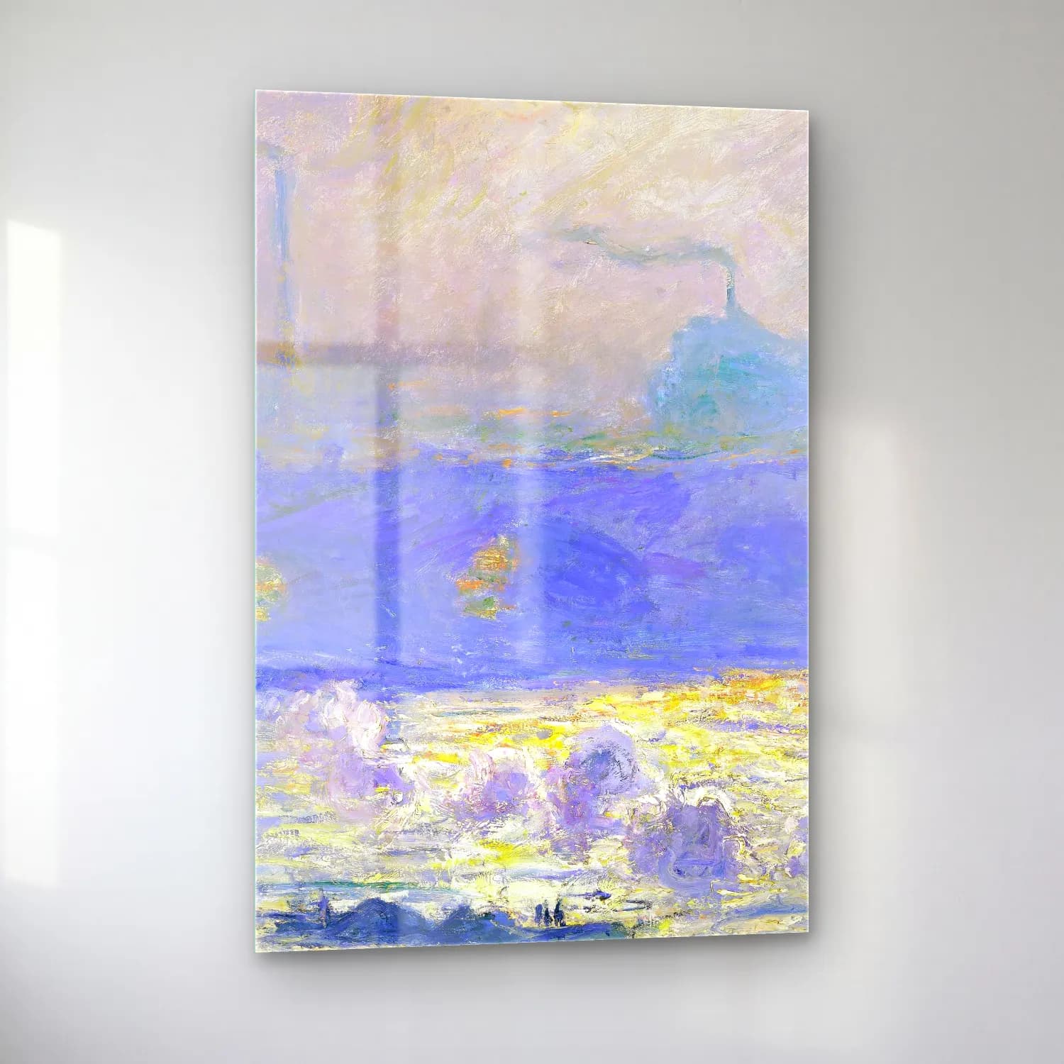 Claude Monet – Waterloo Bridge cam tablo — sol açıdan görünüm