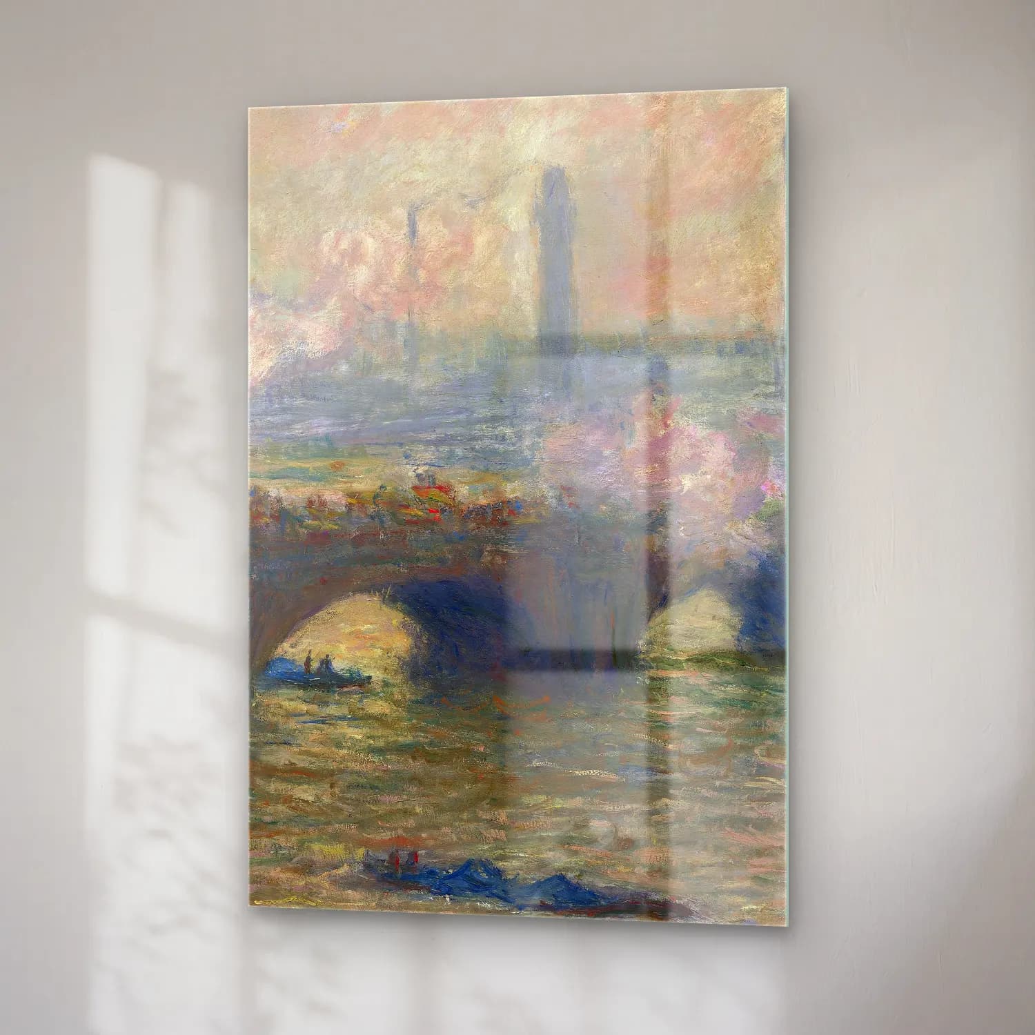 Claude Monet – Waterloo Bridge,Gray Day cam tablo — sağ açıdan görünüm
