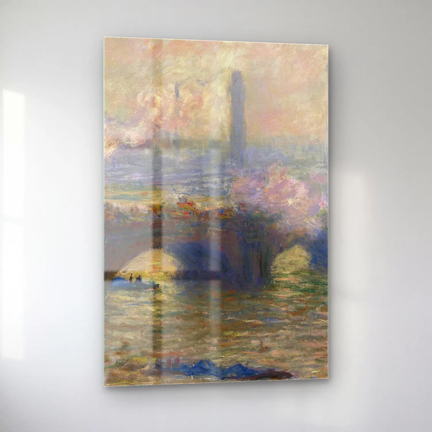 Claude Monet – Waterloo Bridge,Gray Day cam tablo — sol açıdan görünüm