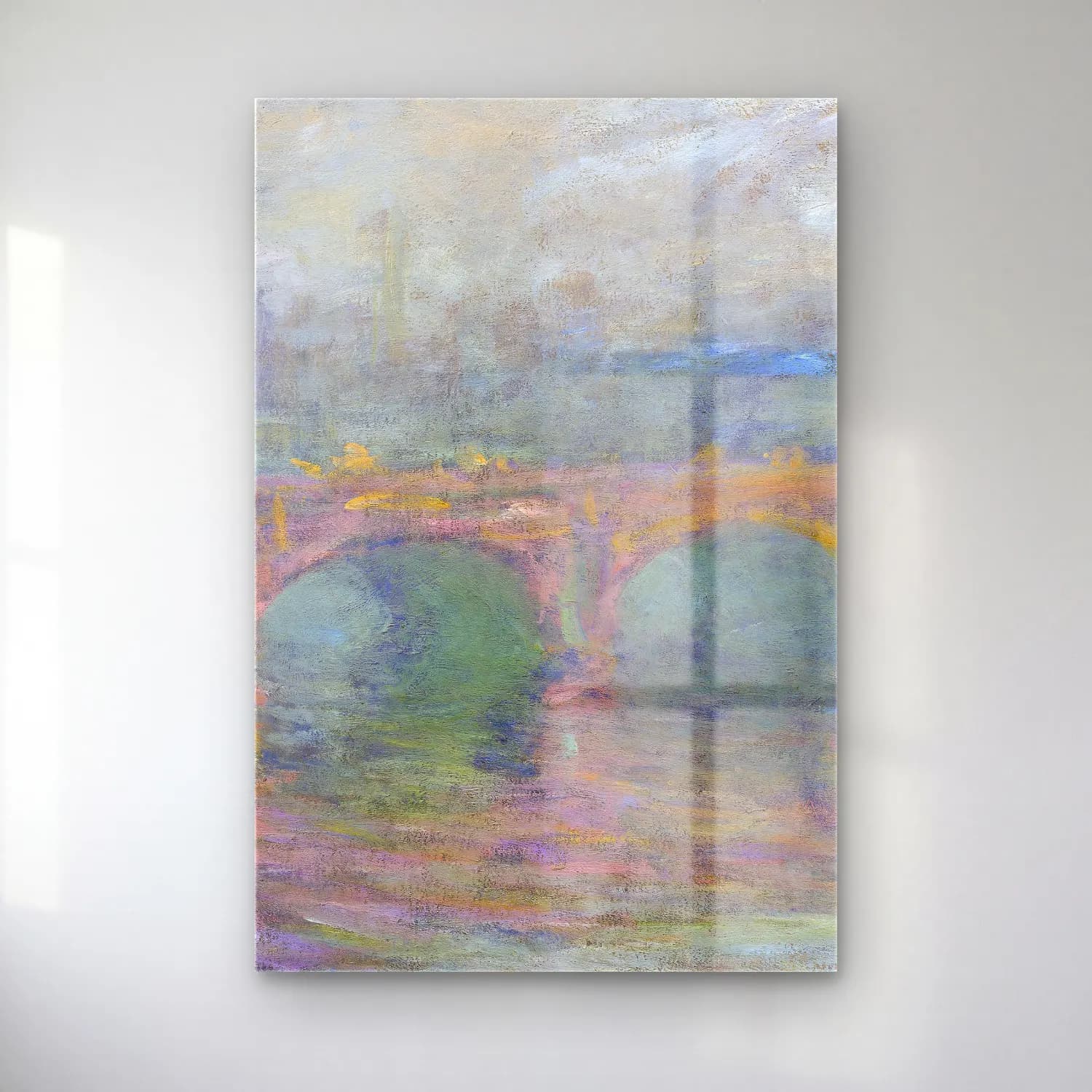 Claude Monet – Waterloo Bridge,London at Sunset cam tablo — Claude Monet – Waterloo Bridge,London at Sunset — empresyonist köprü