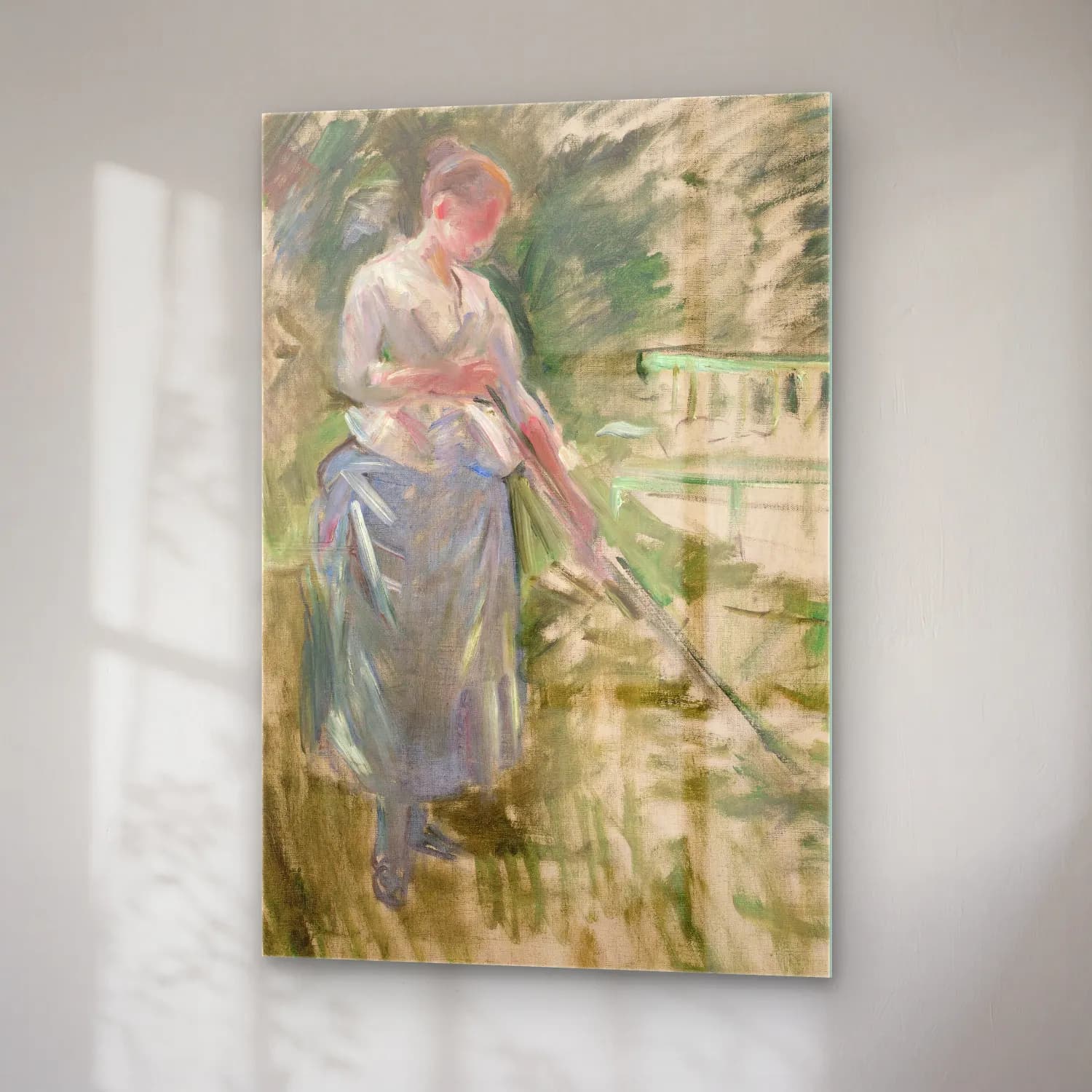Berthe Morisot – Faneuse cam tablo — sağ açıdan görünüm