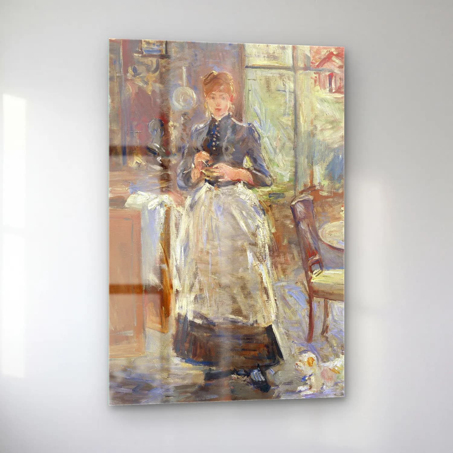 Berthe Morisot – In the Dining Room cam tablo — sol açıdan görünüm