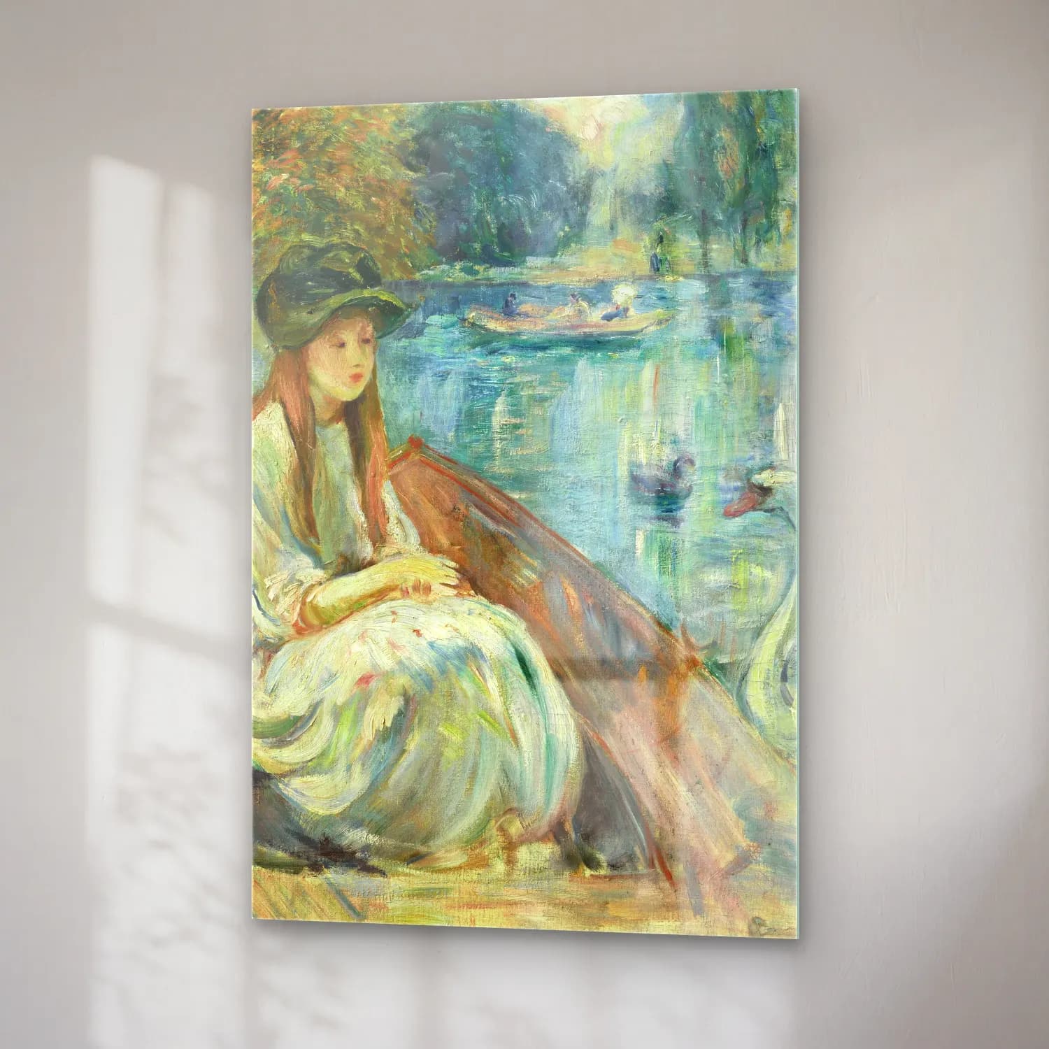 Berthe Morisot – Jeanne Fourmanoir sur le lac cam tablo — sağ açıdan görünüm