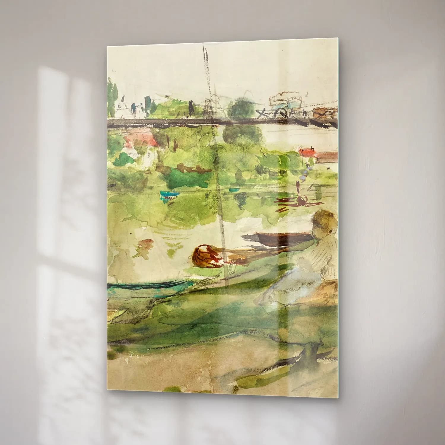 Berthe Morisot – Le pont sur l’Oise cam tablo — sağ açıdan görünüm