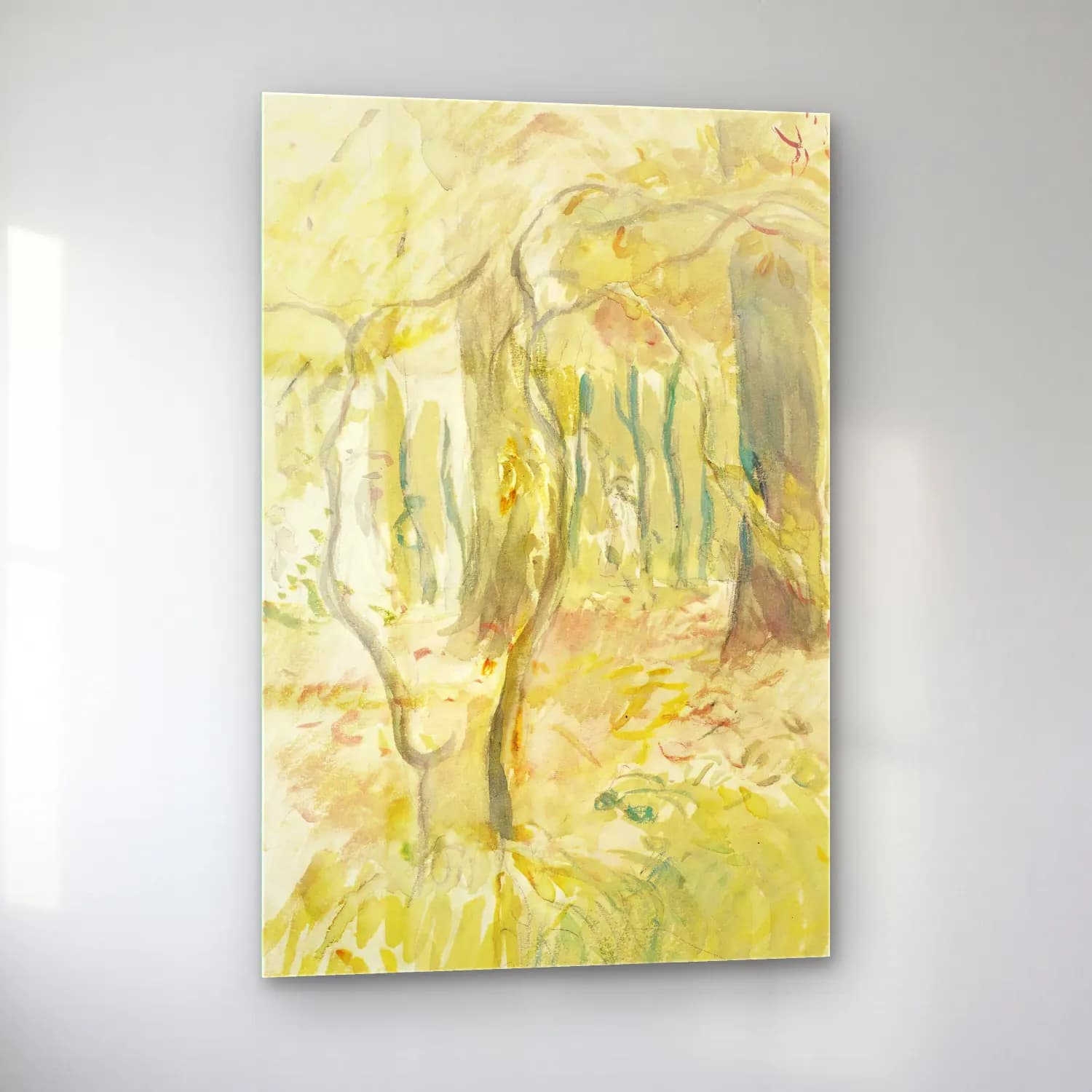 Berthe Morisot – Sous-Bois cam tablo — sol açıdan görünüm