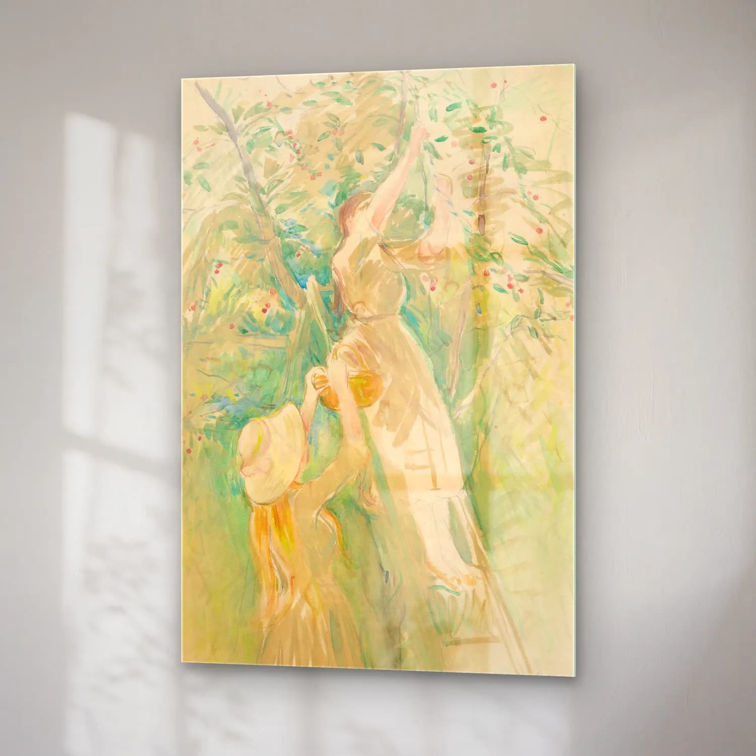 Berthe Morisot – Study for The Cherry Tree cam tablo — sağ açıdan görünüm