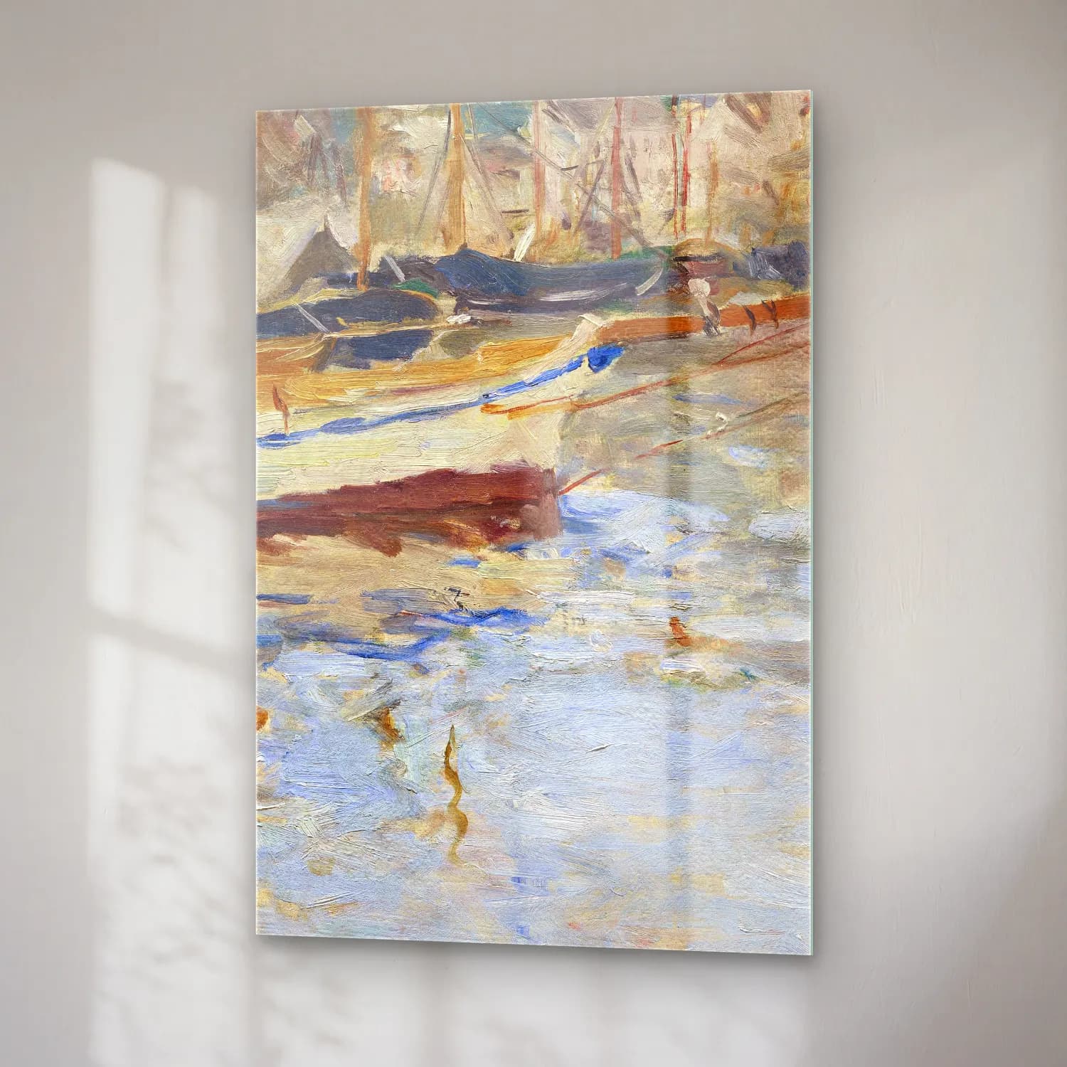 Berthe Morisot – The Port of Nice cam tablo — sağ açıdan görünüm