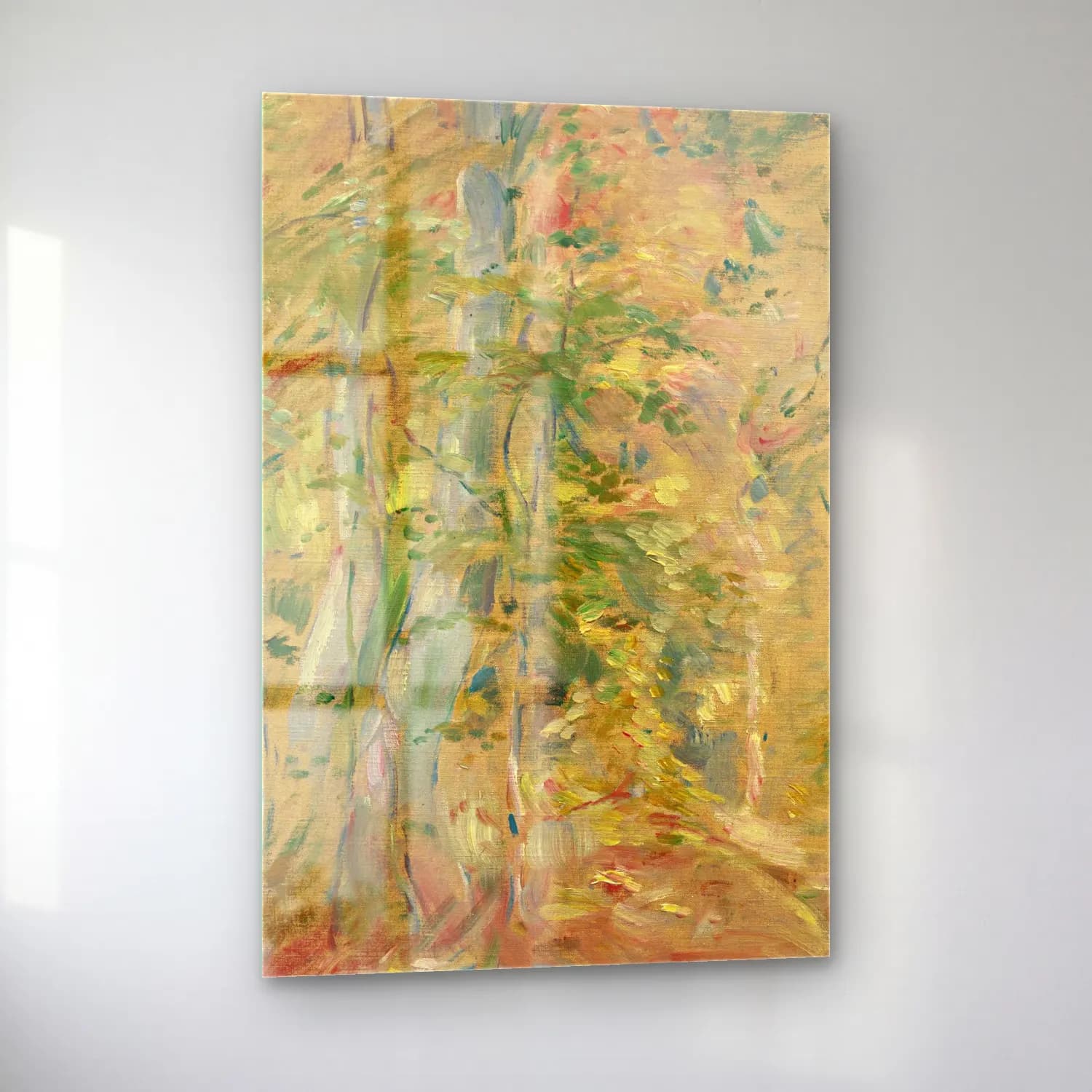 Berthe Morisot – Étude de forêt cam tablo — sol açıdan görünüm
