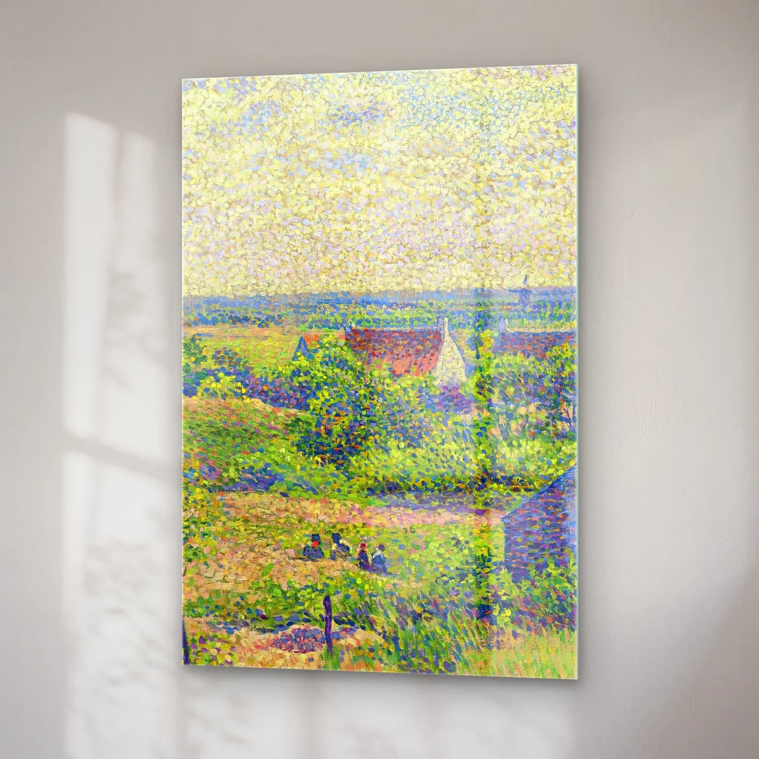 Theo van Rysselberghe – Paysage Avec Maisons cam tablo — sağ açıdan görünüm