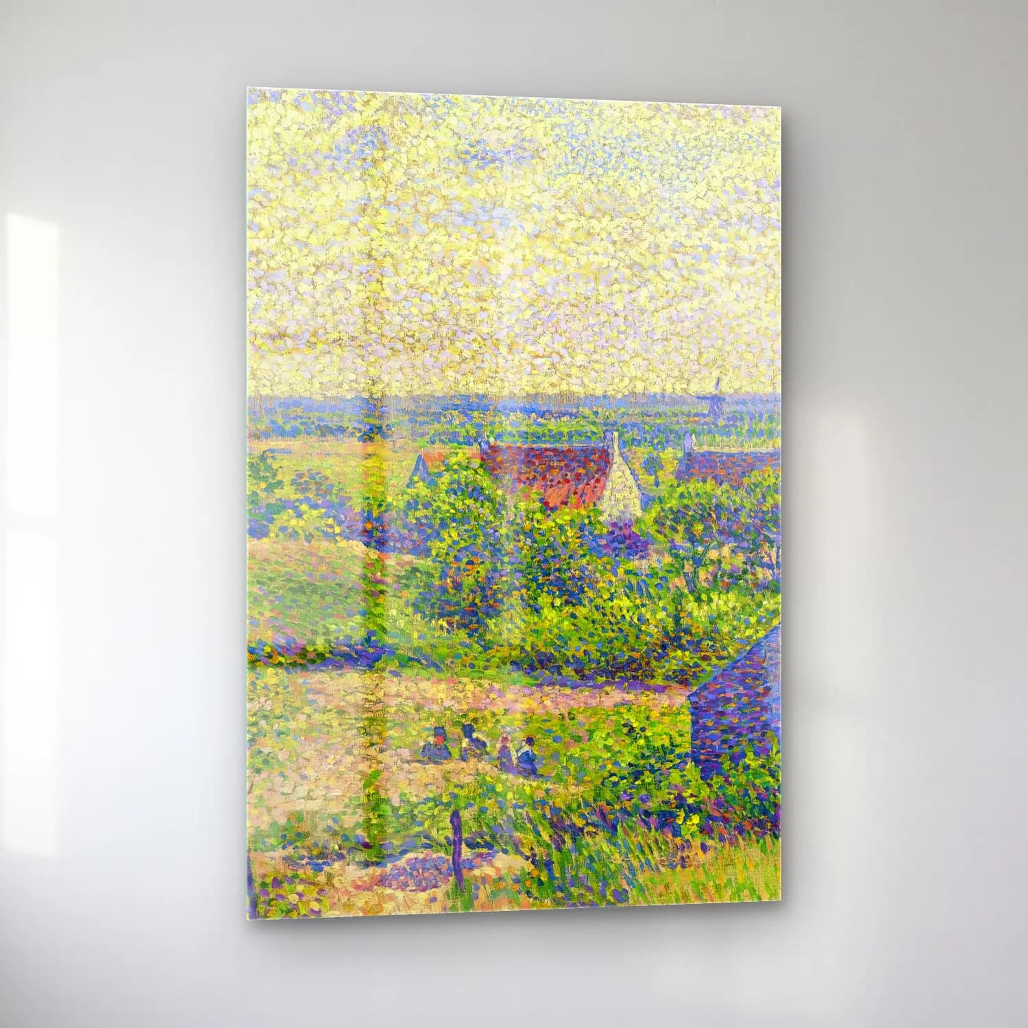 Theo van Rysselberghe – Paysage Avec Maisons cam tablo — sol açıdan görünüm