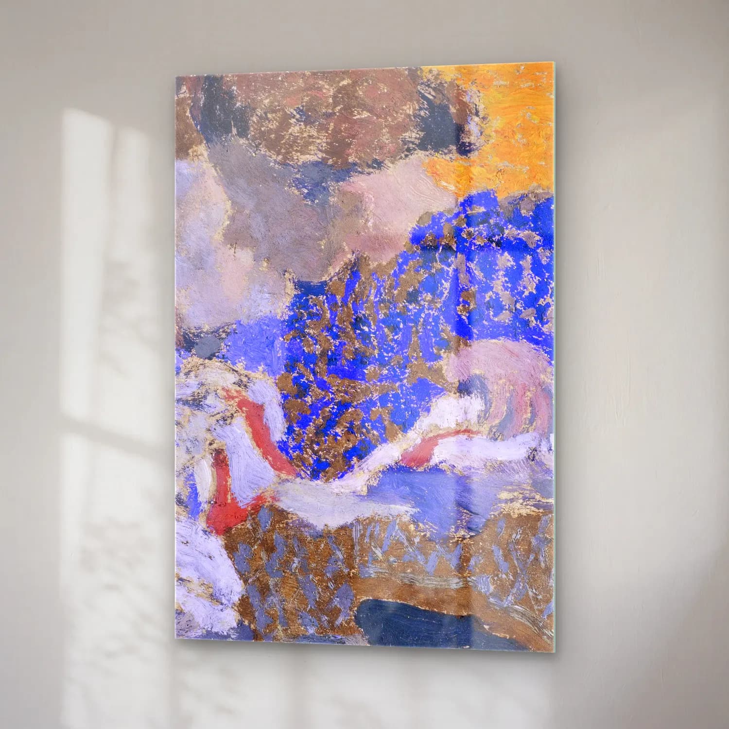 Édouard Vuillard – Renk Alanları cam tablo — sağ açıdan görünüm