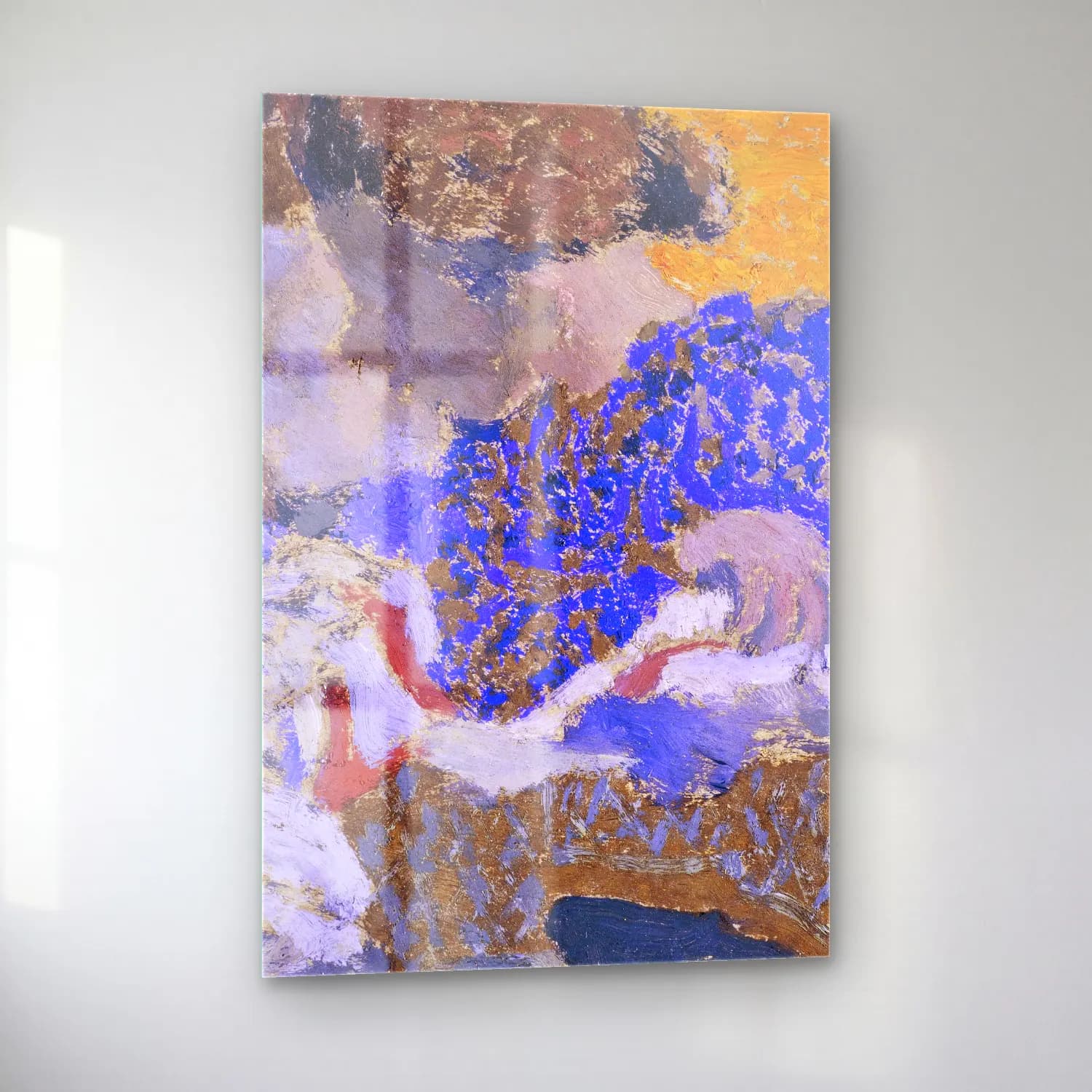 Édouard Vuillard – Renk Alanları cam tablo — sol açıdan görünüm