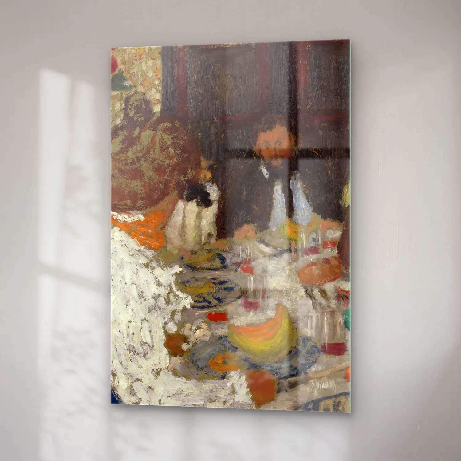 Édouard Vuillard – Ekmek ve Pastalar cam tablo — sağ açıdan görünüm