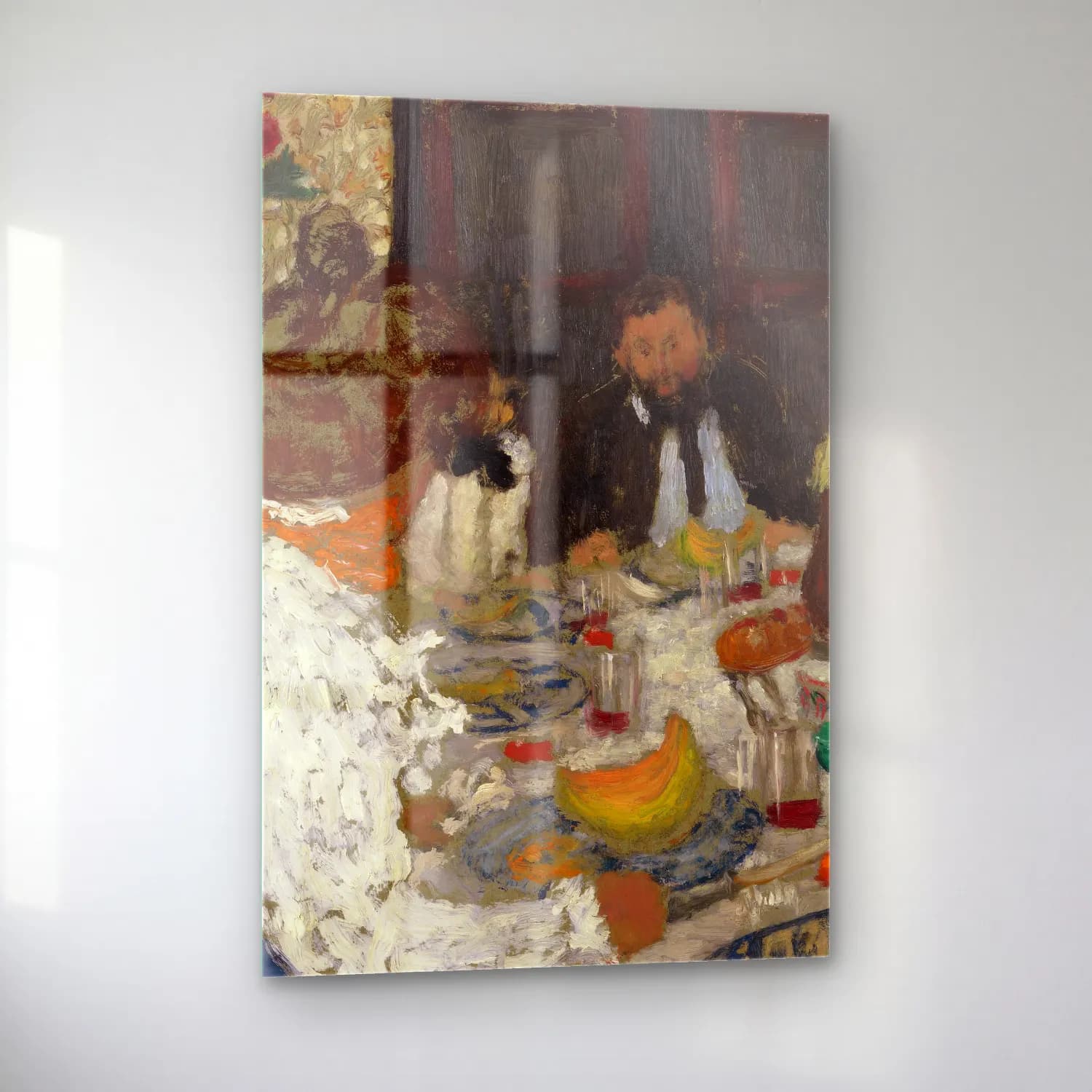Édouard Vuillard – Ekmek ve Pastalar cam tablo — sol açıdan görünüm