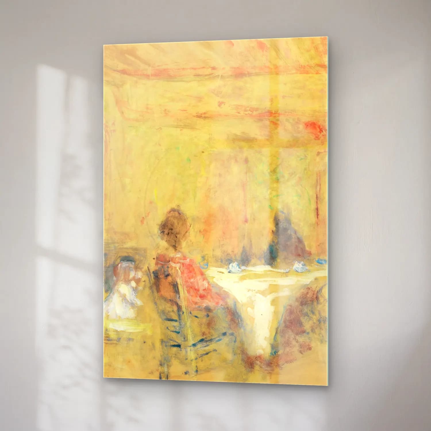 Édouard Vuillard – Vintage İç Mekân No. 8 cam tablo — sağ açıdan görünüm
