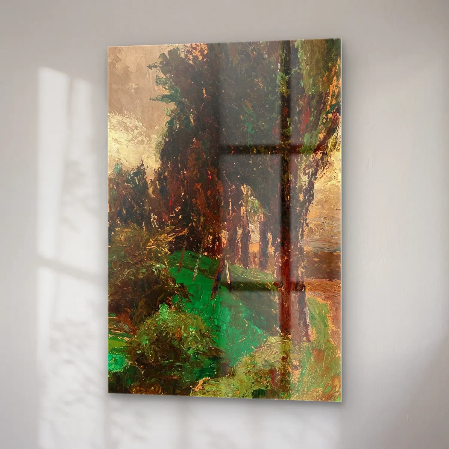 Olga Wisinger-Florian – Avenue of Poplars cam tablo — sağ açıdan görünüm