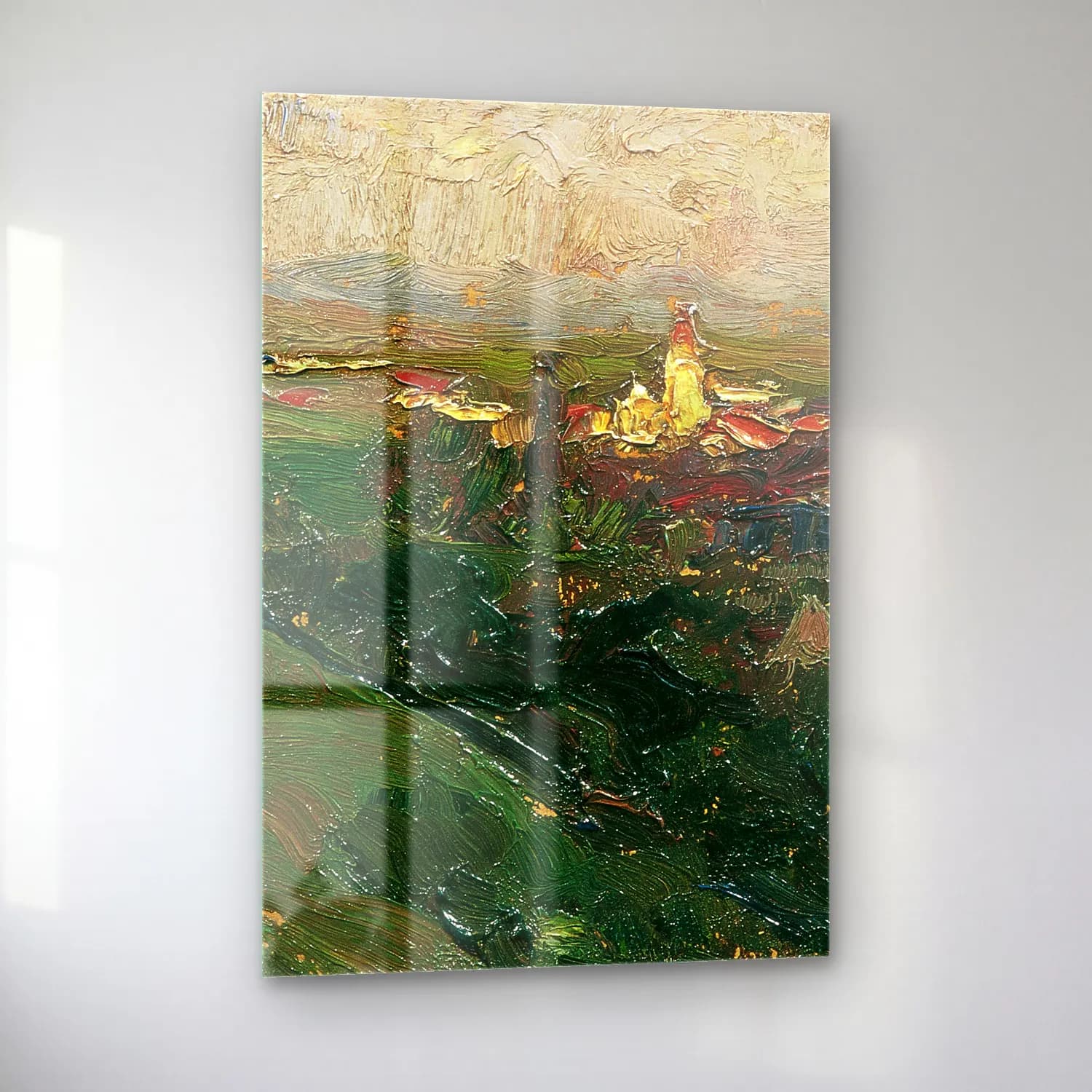 Olga Wisinger-Florian – Blick auf das Kahlenberger Dorf cam tablo — sol açıdan görünüm