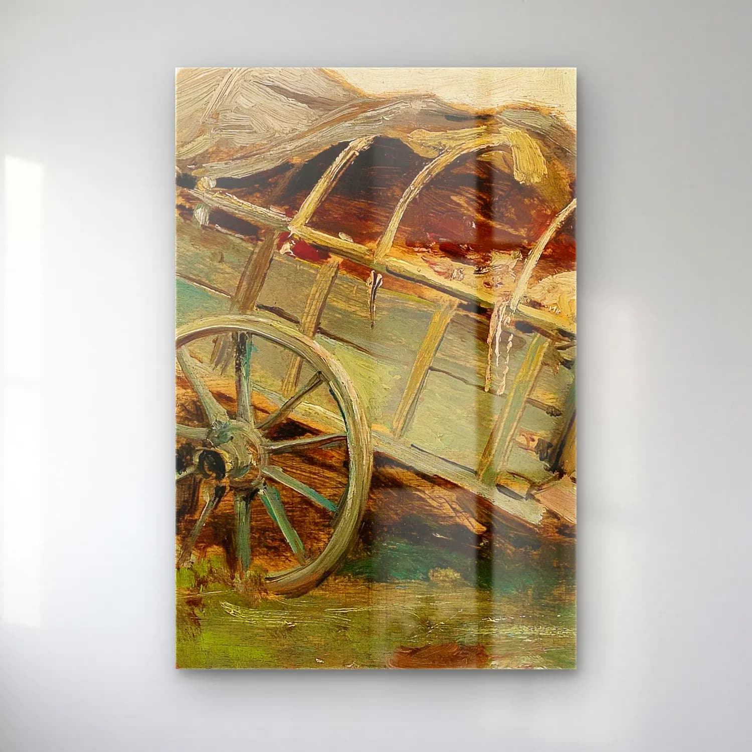 Olga Wisinger-Florian – Hay Cart cam tablo — Olga Wisinger-Florian – Hay Cart — empresyonist bisiklet