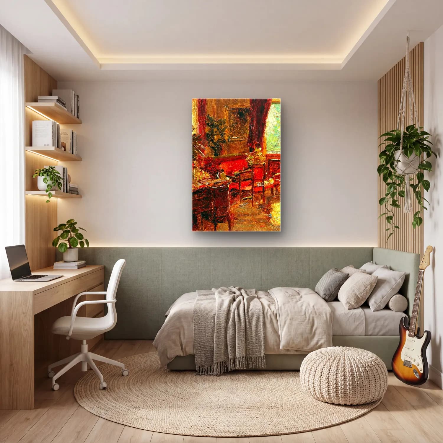 Olga Wisinger-Florian – Interior cam tablo — genç odasında