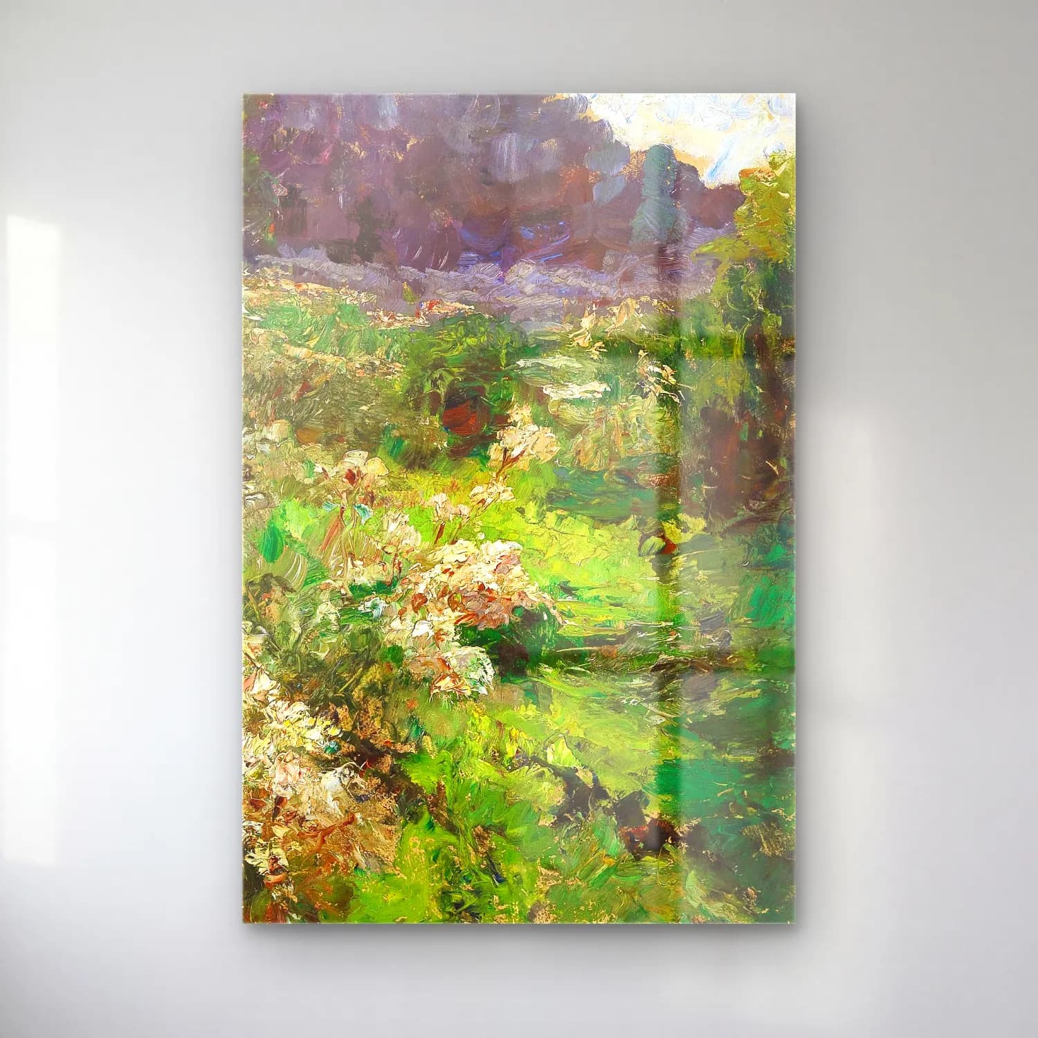 Olga Wisinger-Florian – Meadow cam tablo — Olga Wisinger-Florian – Meadow — empresyonist çiçek bahçesi