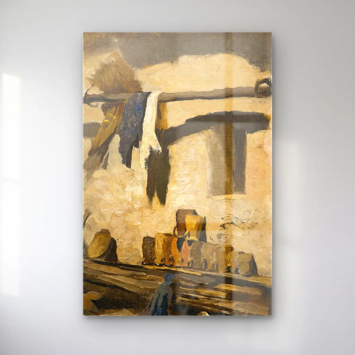 Olga Wisinger-Florian – Wall of a house cam tablo — Olga Wisinger-Florian – Wall of a house — yağlı boya seramik vazolar