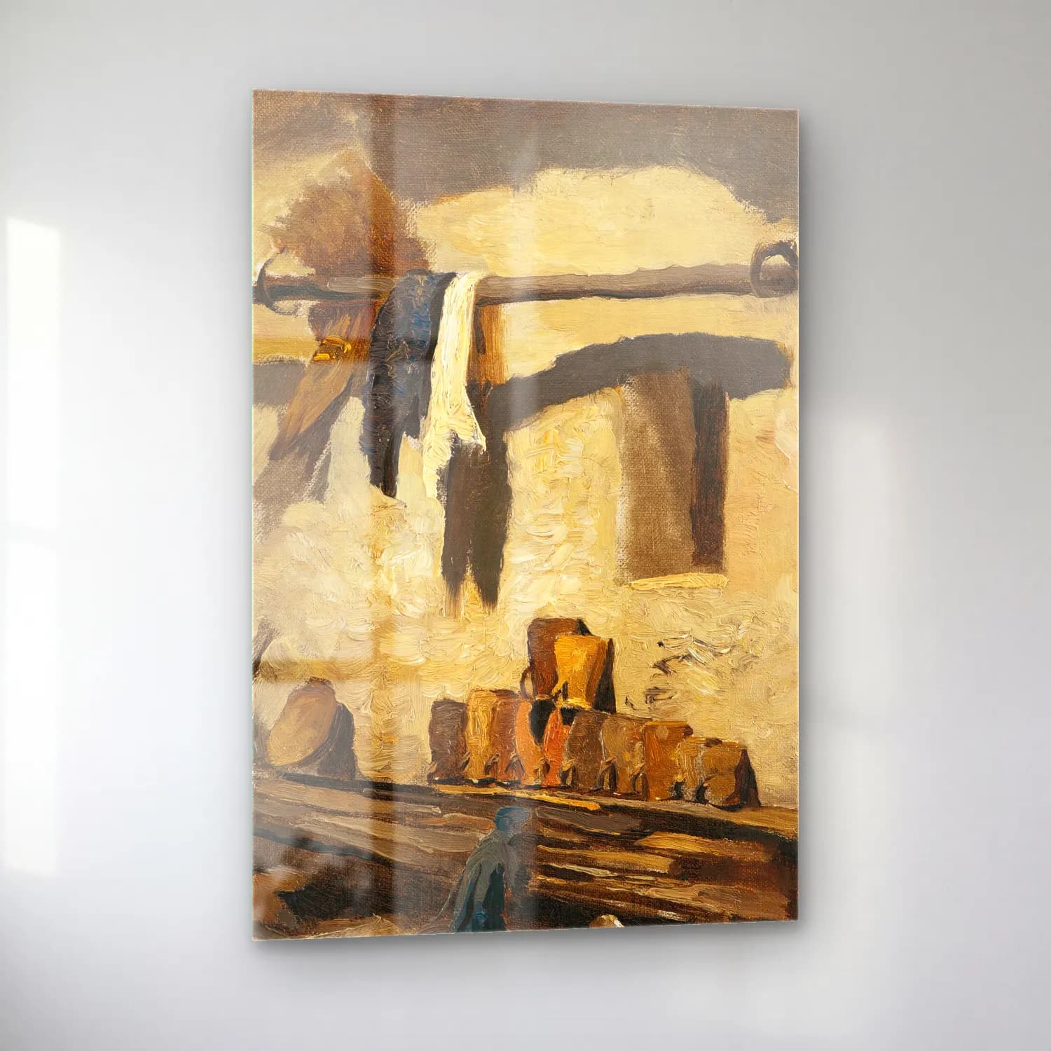 Olga Wisinger-Florian – Wall of a house cam tablo — sol açıdan görünüm