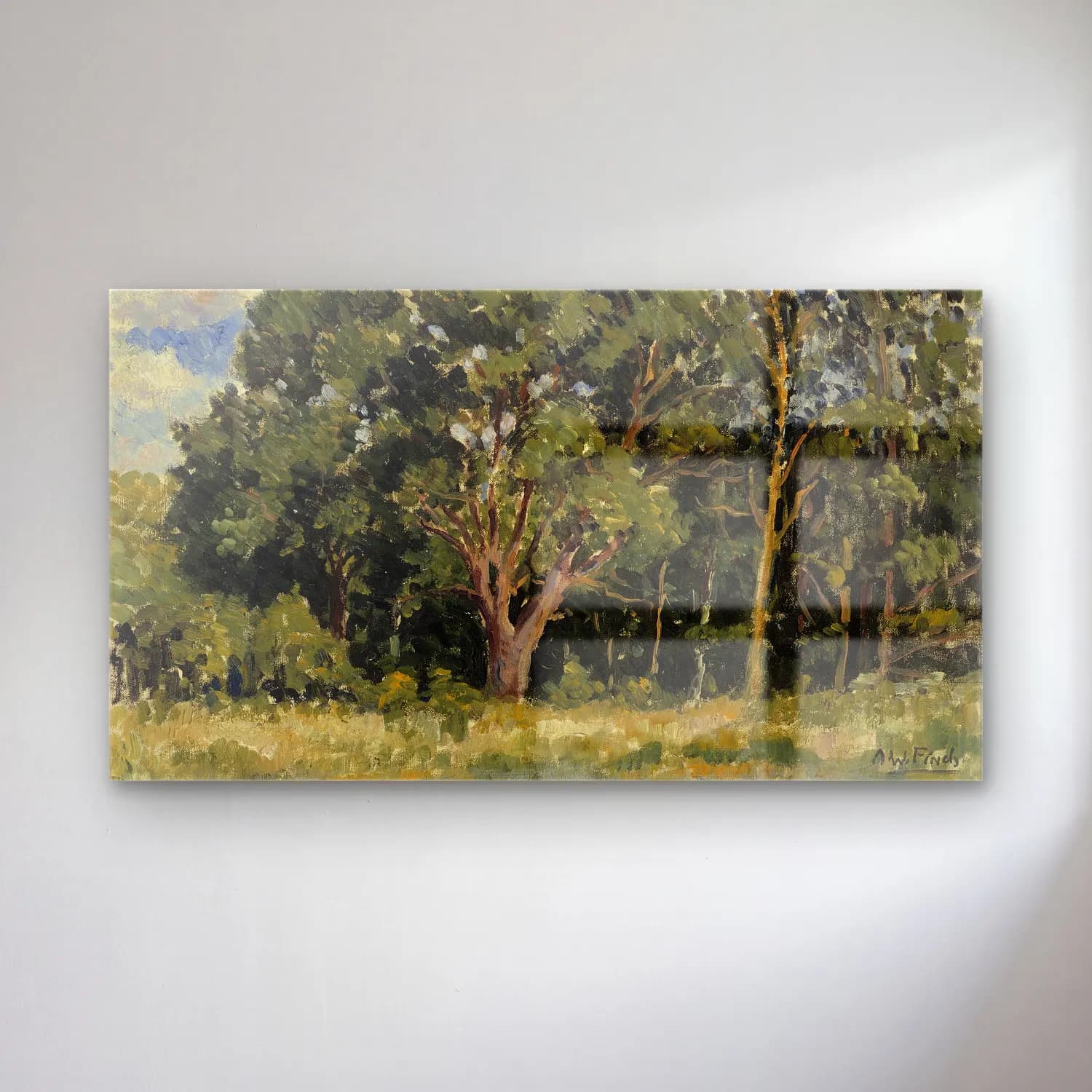 Alfred William Finch – Wood cam tablo — Alfred William Finch – Wood — empresyonist yalnız ağaç