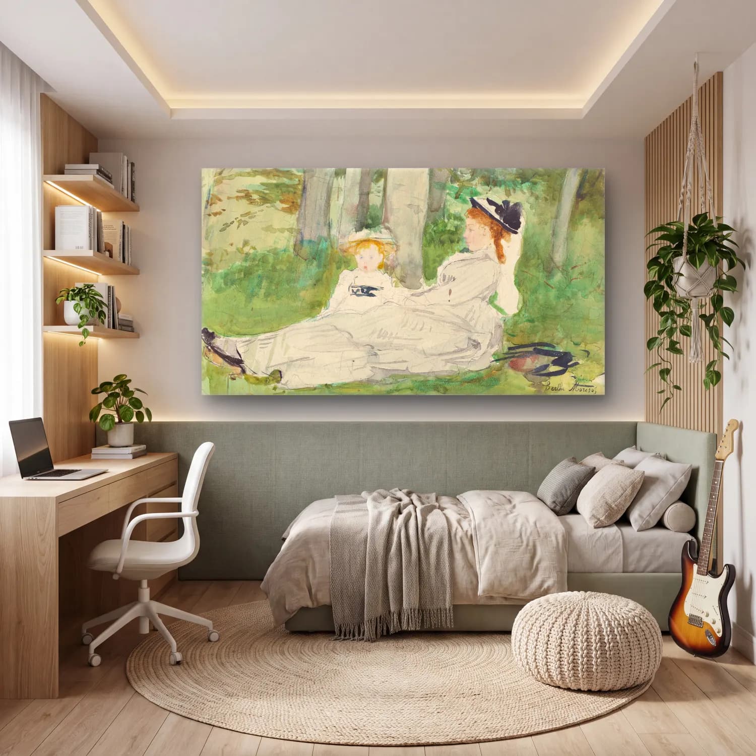 Berthe Morisot – At the Edge of the Forest cam tablo — genç odasında