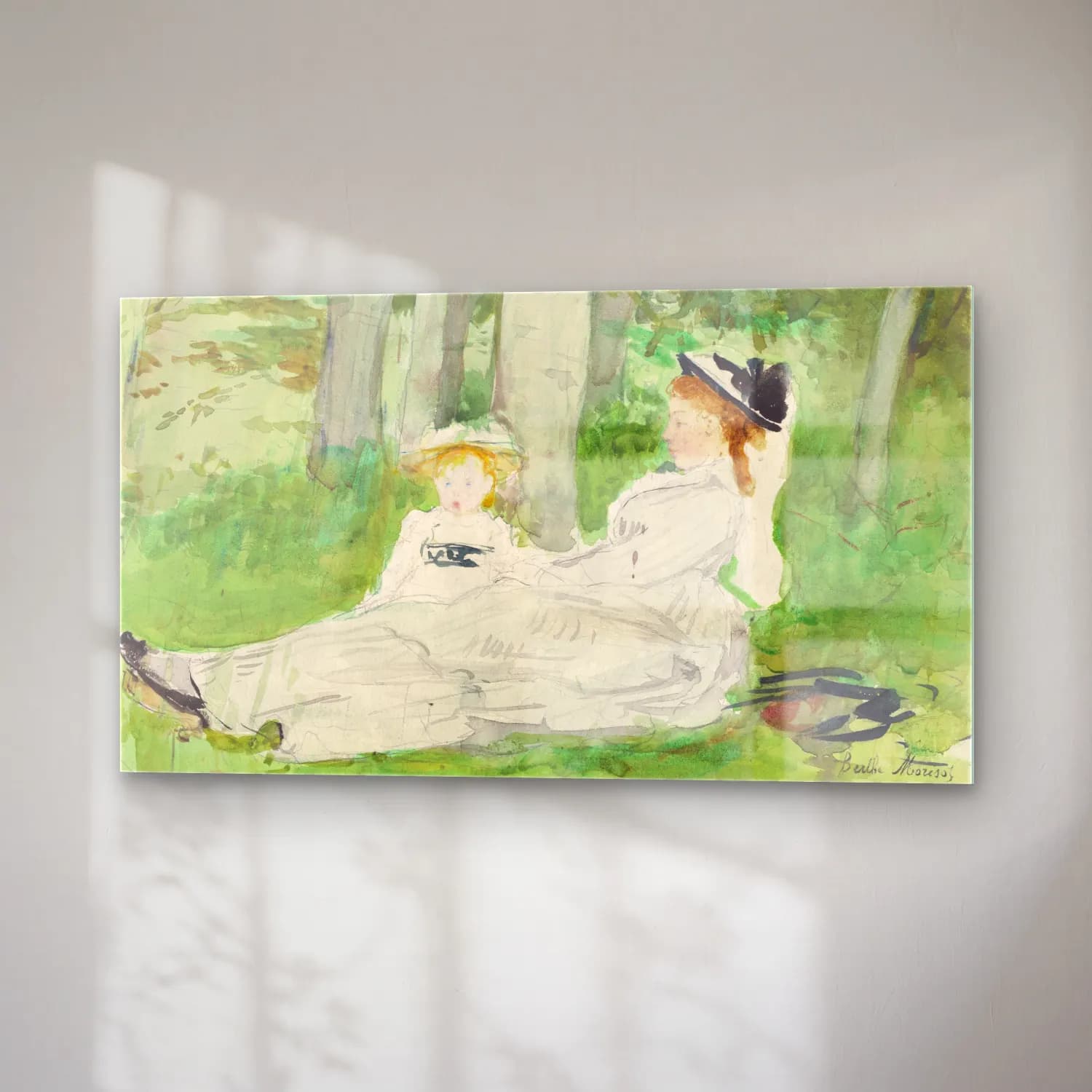 Berthe Morisot – At the Edge of the Forest cam tablo — sağ açıdan görünüm