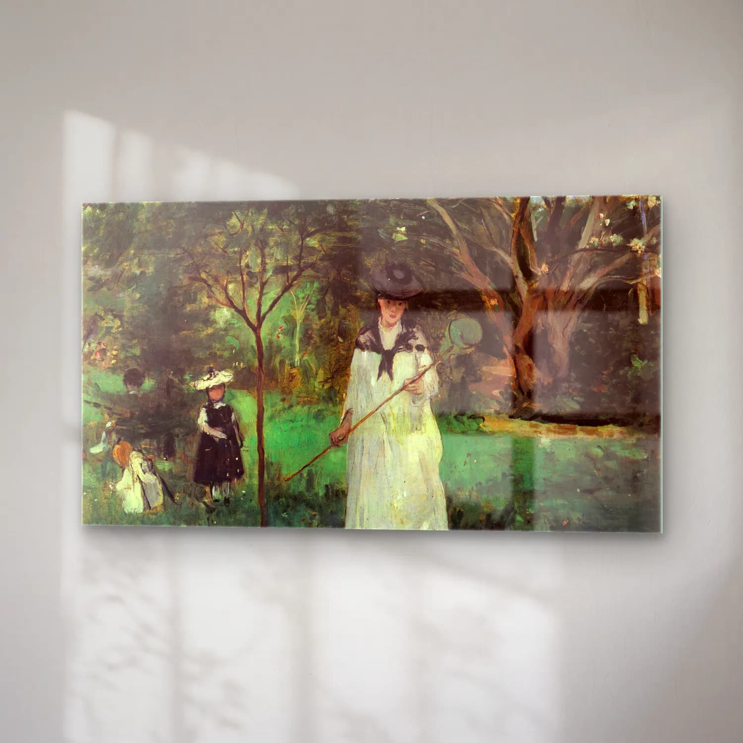 Berthe Morisot – Butterfly hunting cam tablo — sağ açıdan görünüm