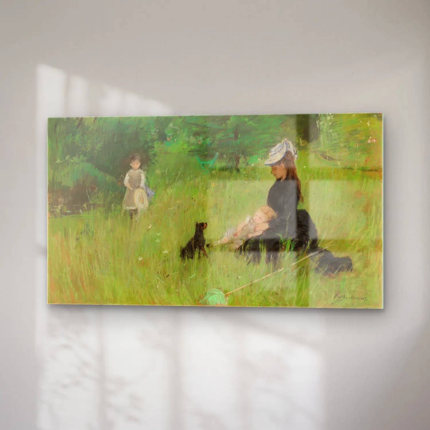Berthe Morisot – Dans le parc cam tablo — sağ açıdan görünüm