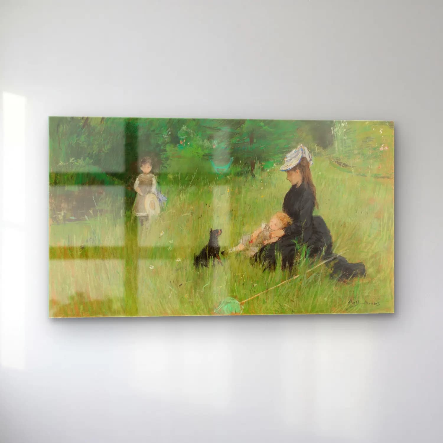 Berthe Morisot – Dans le parc cam tablo — sol açıdan görünüm