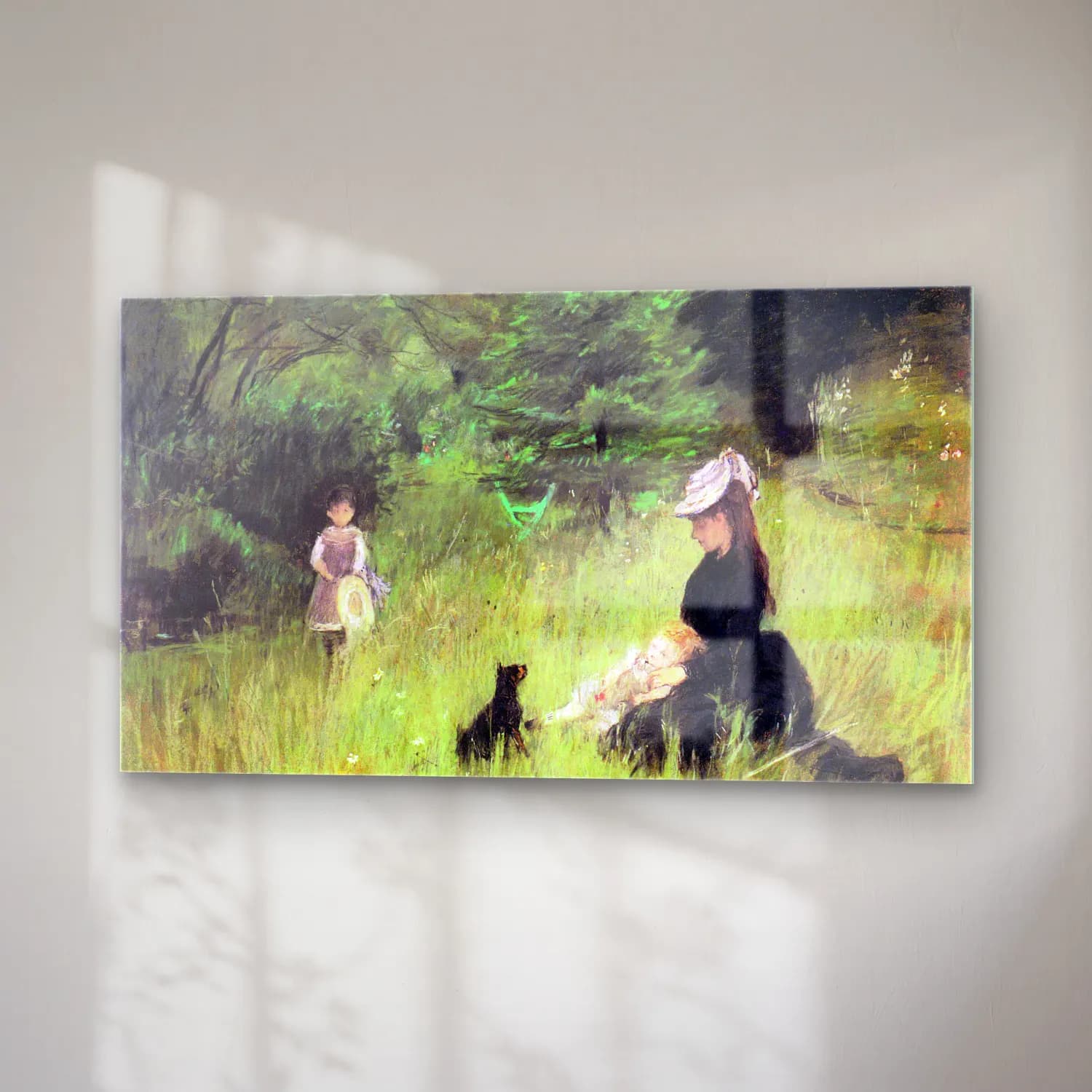 Berthe Morisot – In the Meadow cam tablo — sağ açıdan görünüm
