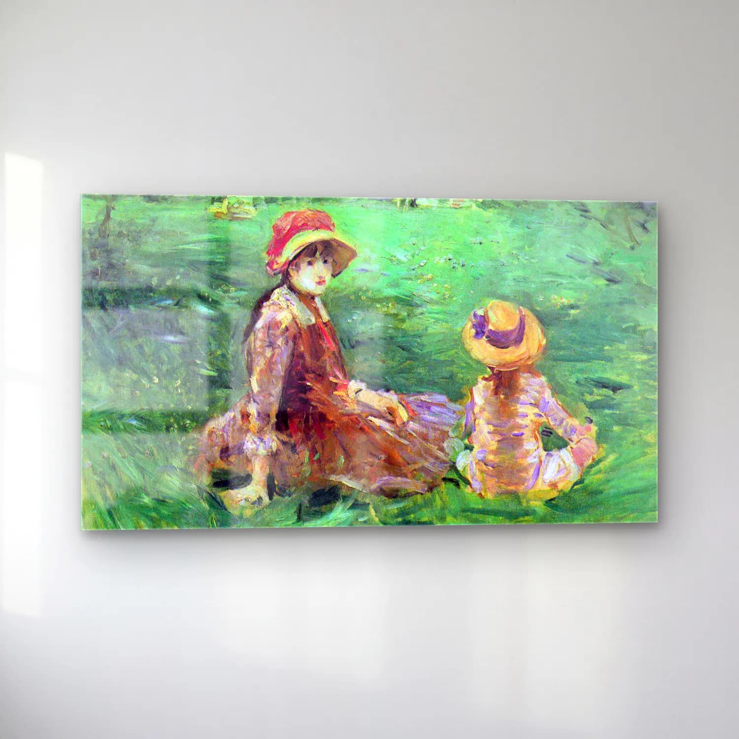 Berthe Morisot – In the garden at Maurecourt cam tablo — sol açıdan görünüm