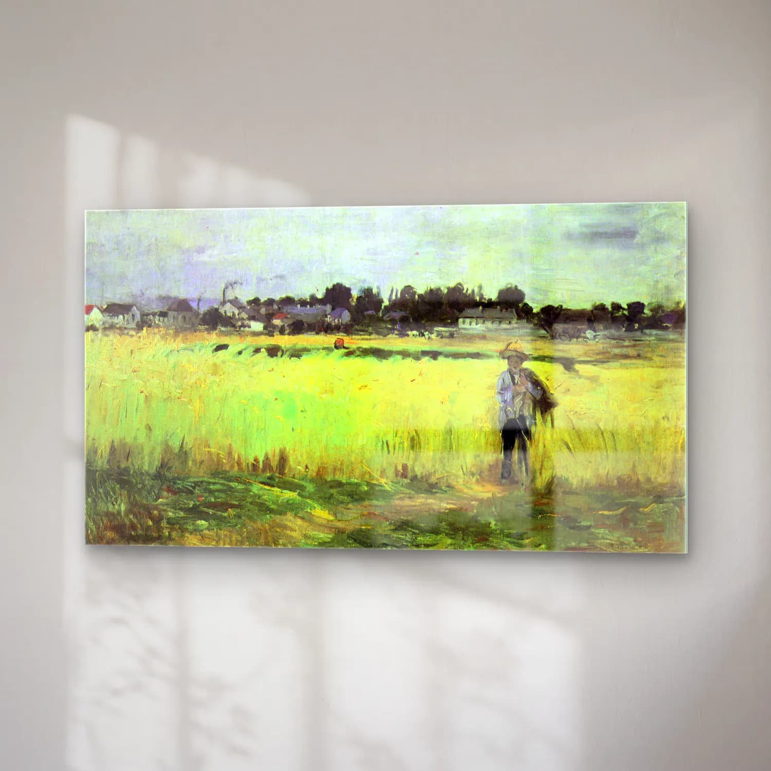 Berthe Morisot – In wheat field cam tablo — sağ açıdan görünüm