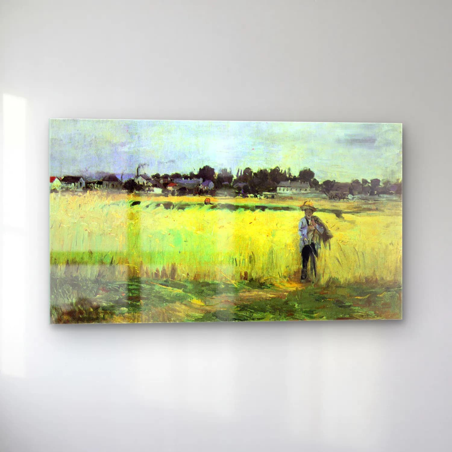 Berthe Morisot – In wheat field cam tablo — sol açıdan görünüm
